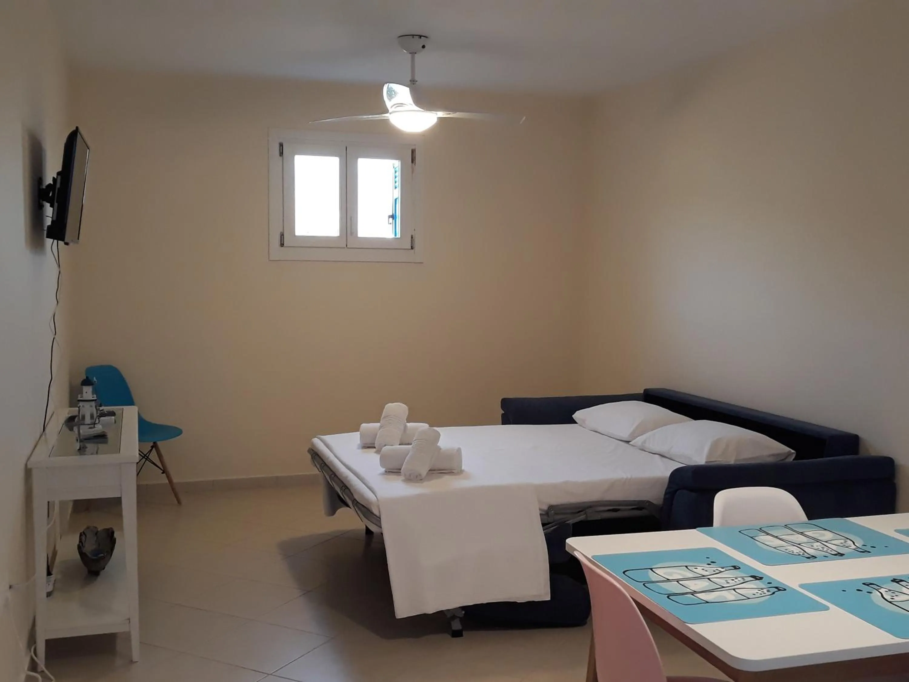 Living room in Monolithos Villas