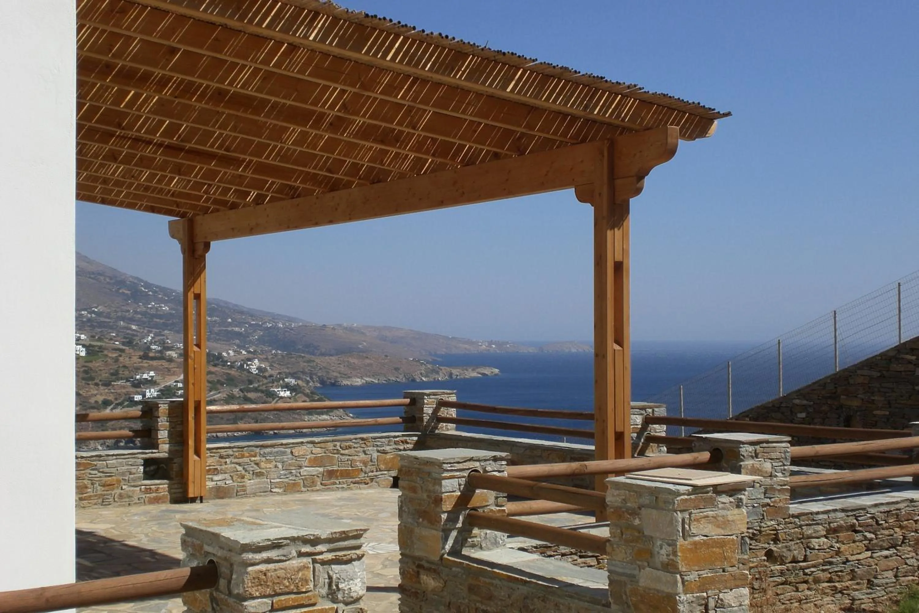 Patio in Monolithos Villas