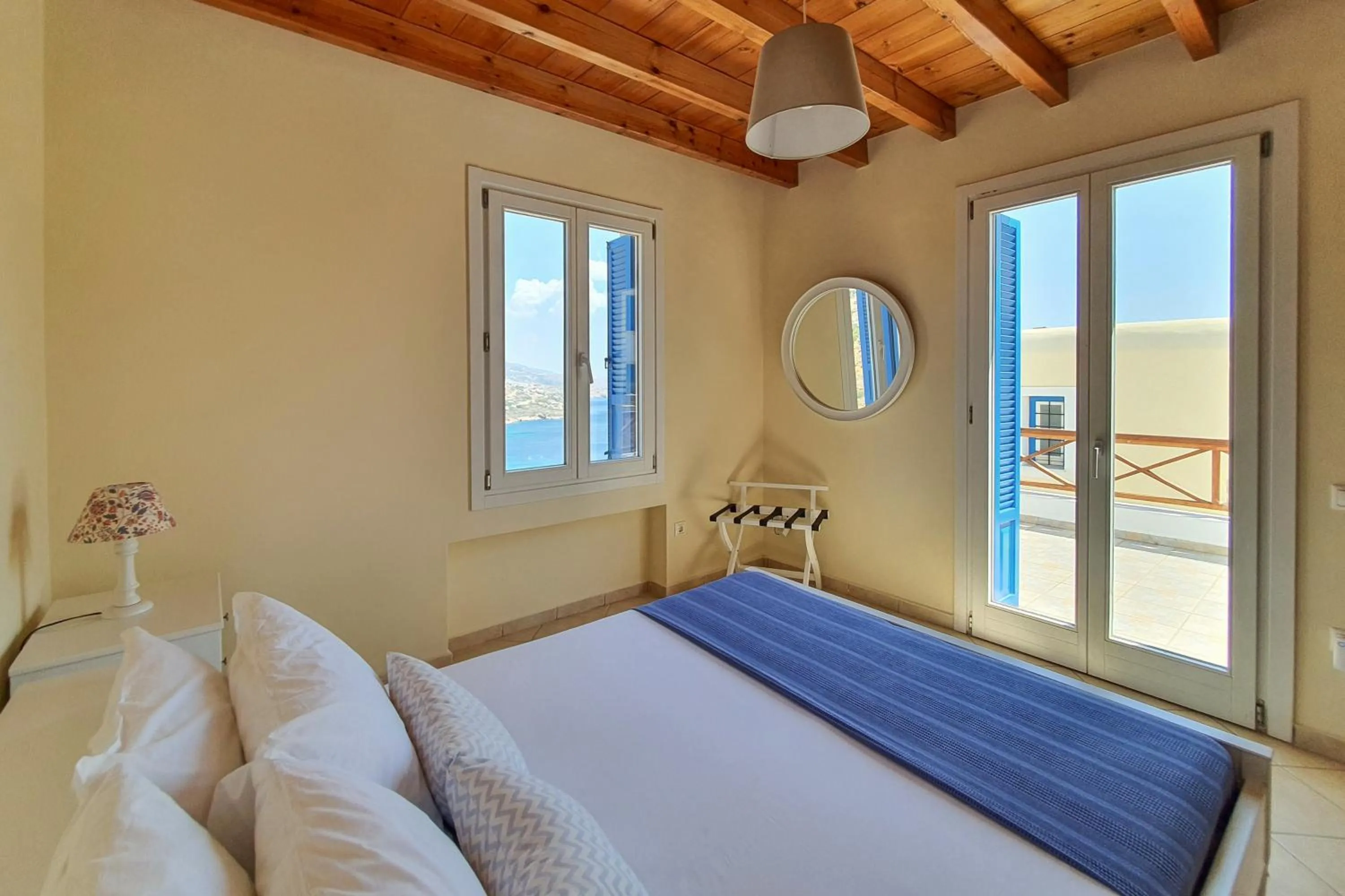 Bedroom in Monolithos Villas