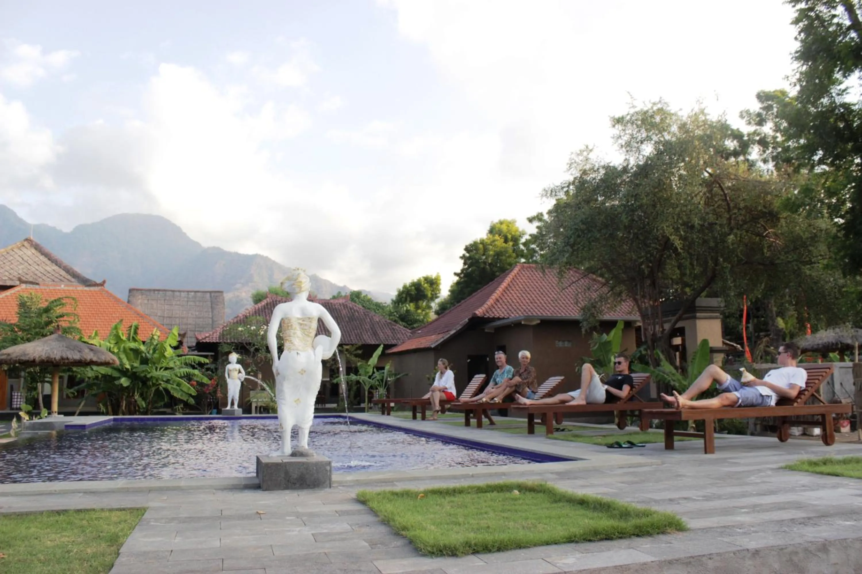 People in Kubu Padi Wooden House