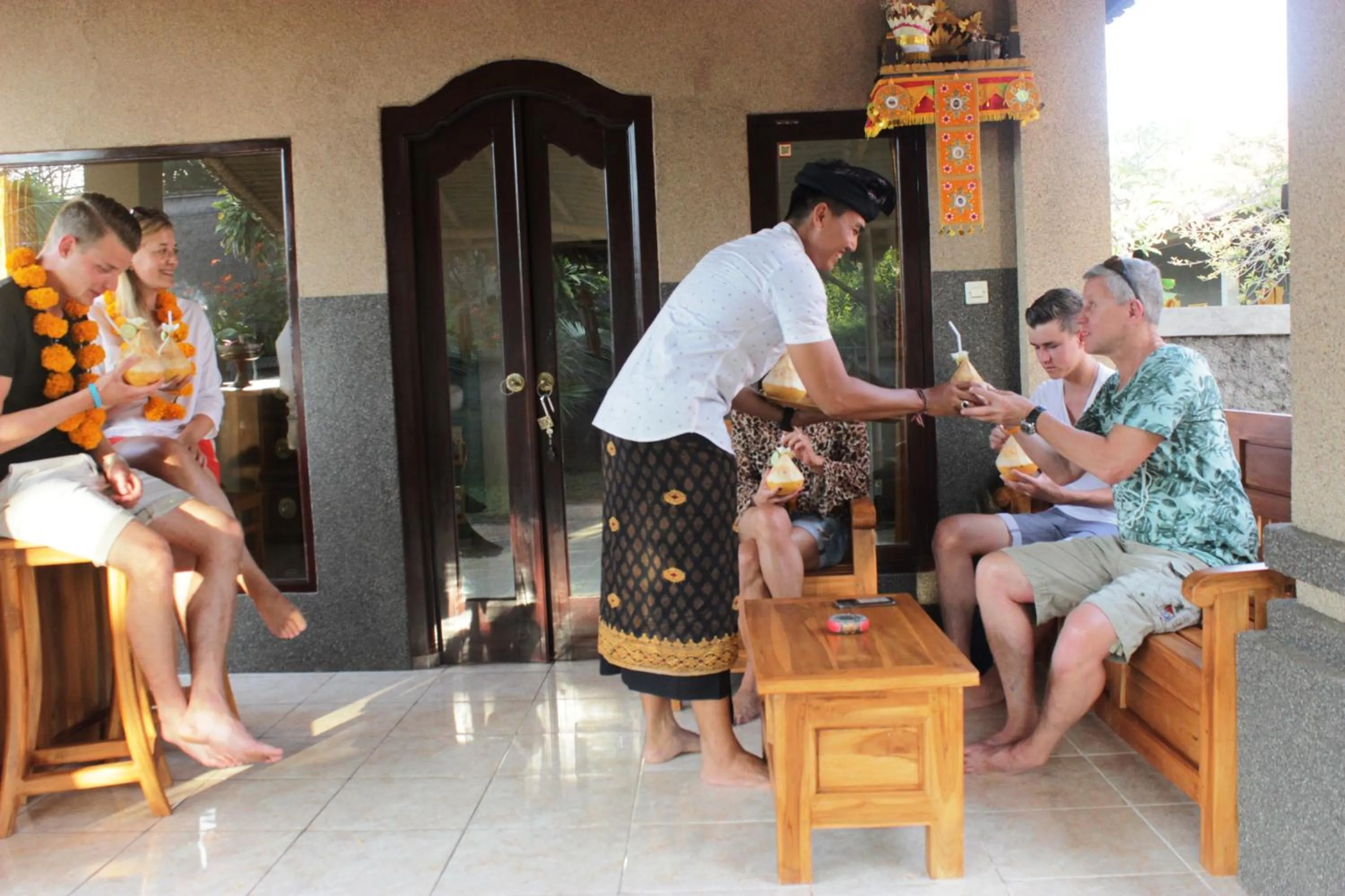 People in Kubu Padi Wooden House