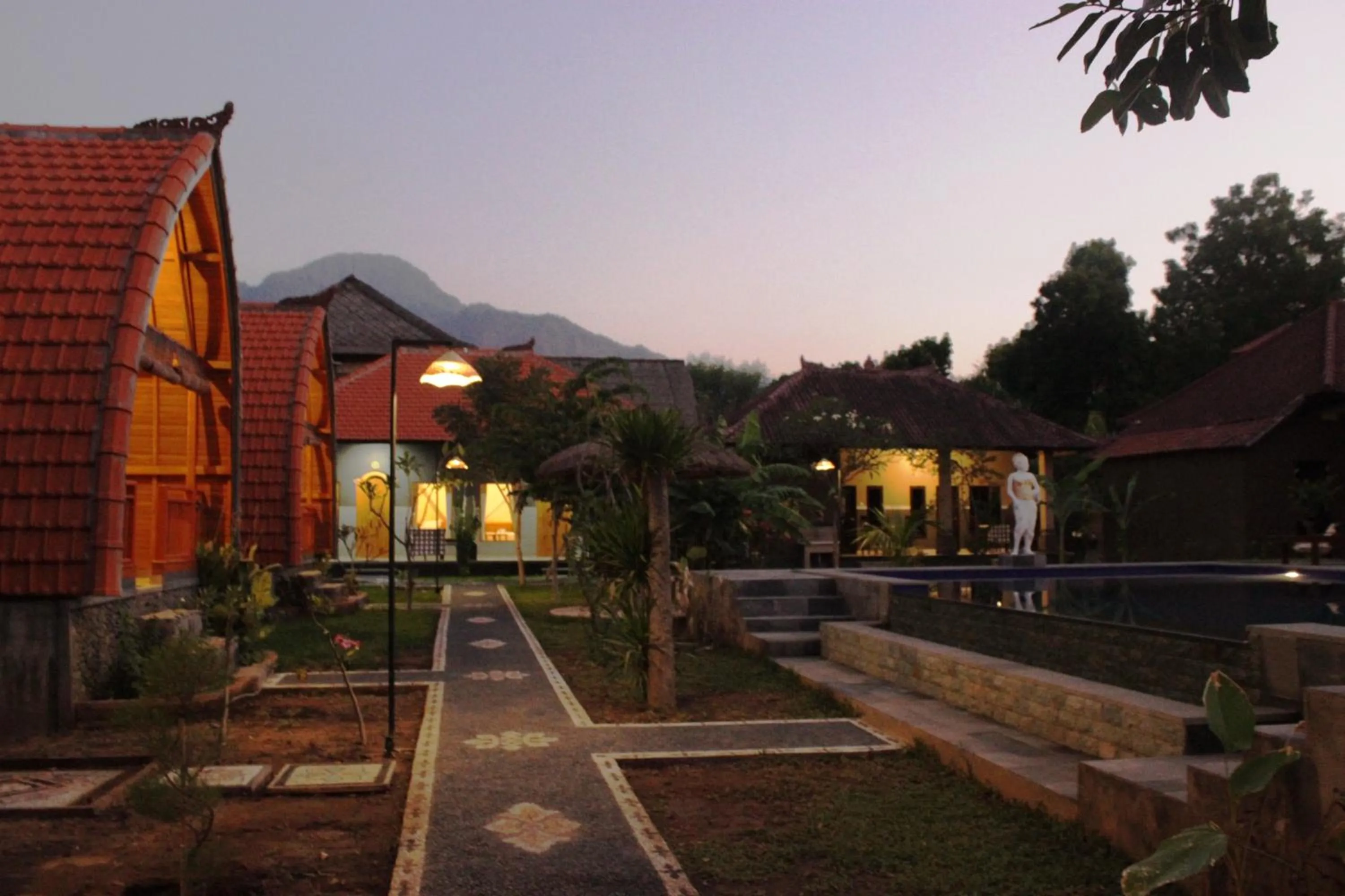 Patio in Kubu Padi Wooden House