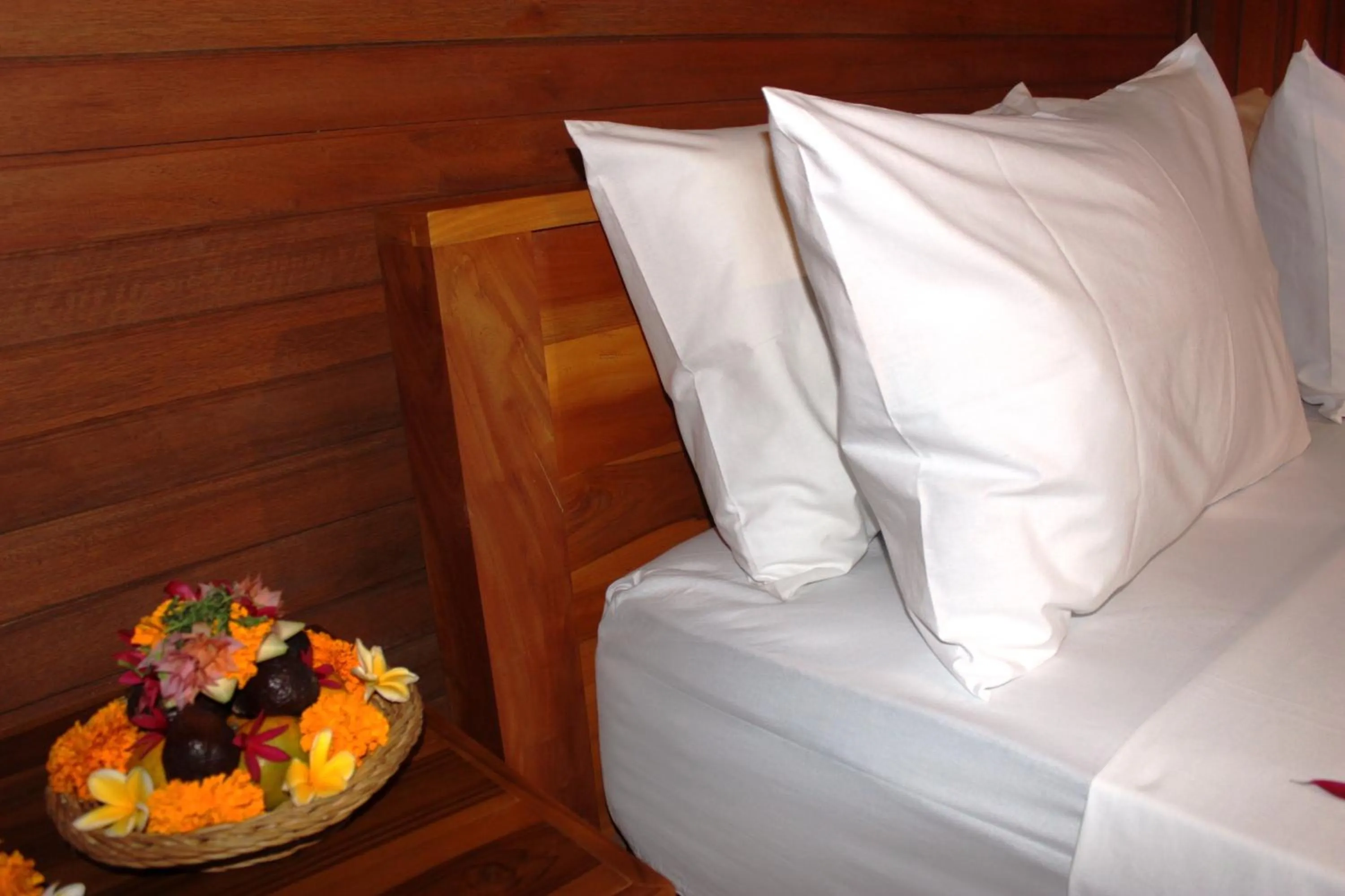 Bed in Kubu Padi Wooden House