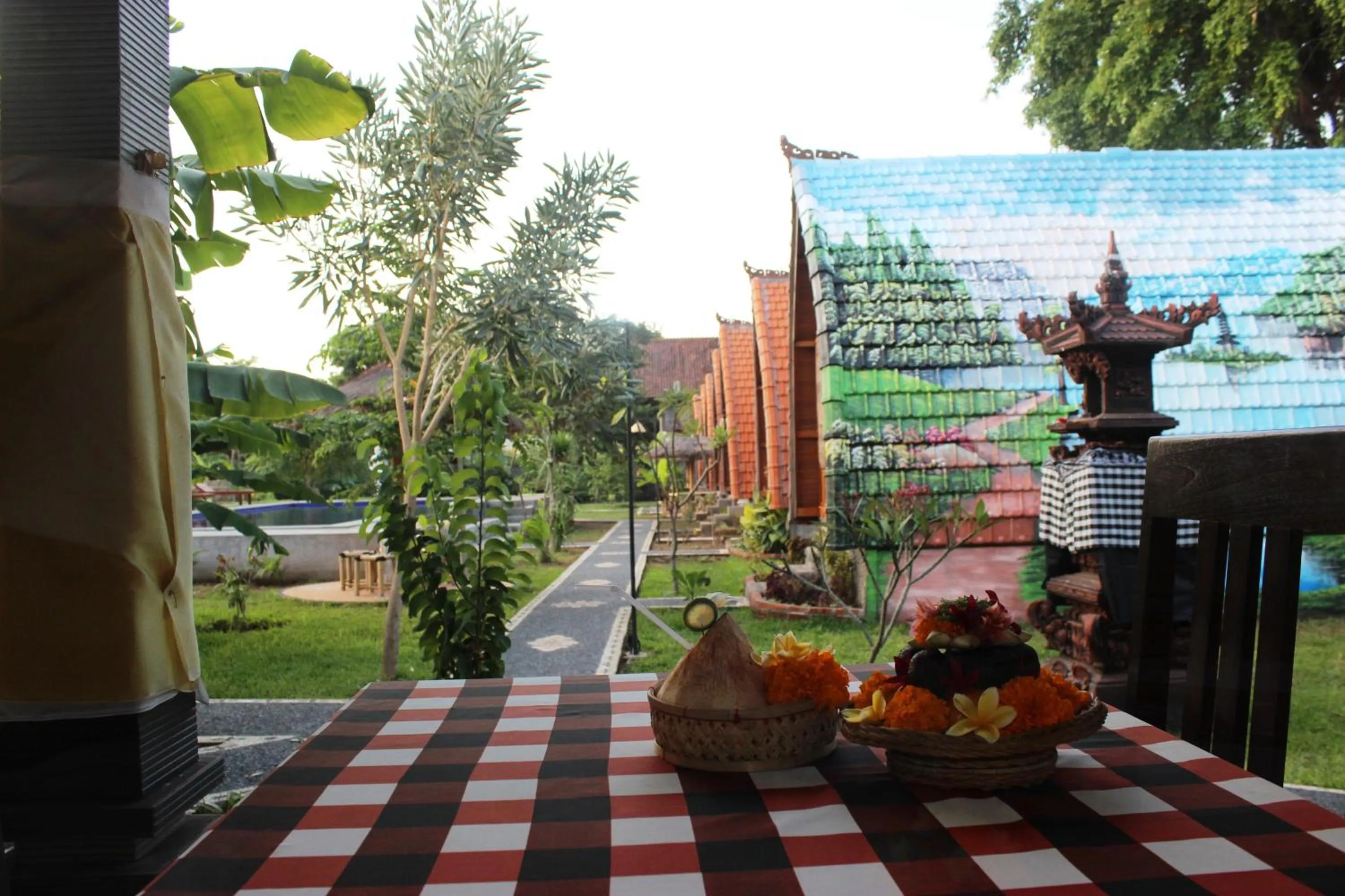 Patio in Kubu Padi Wooden House