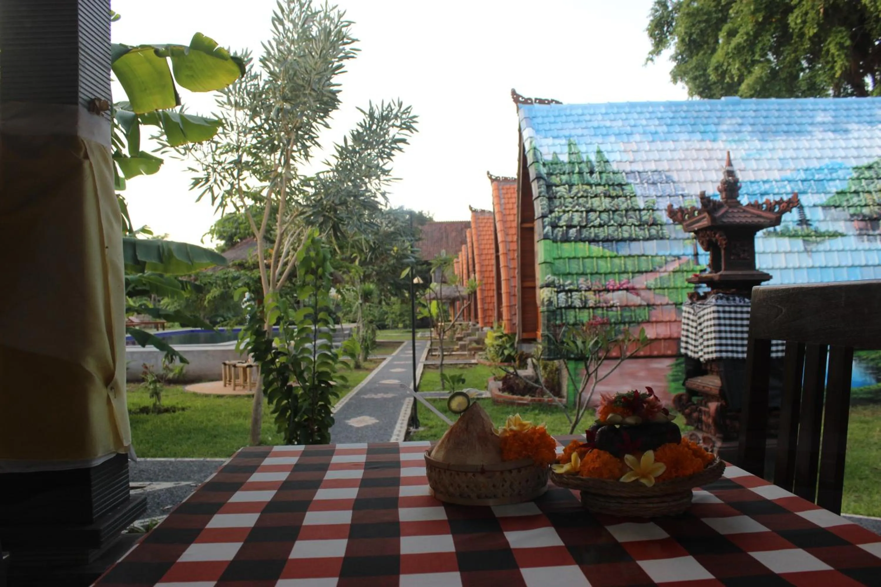 Patio in Kubu Padi Wooden House