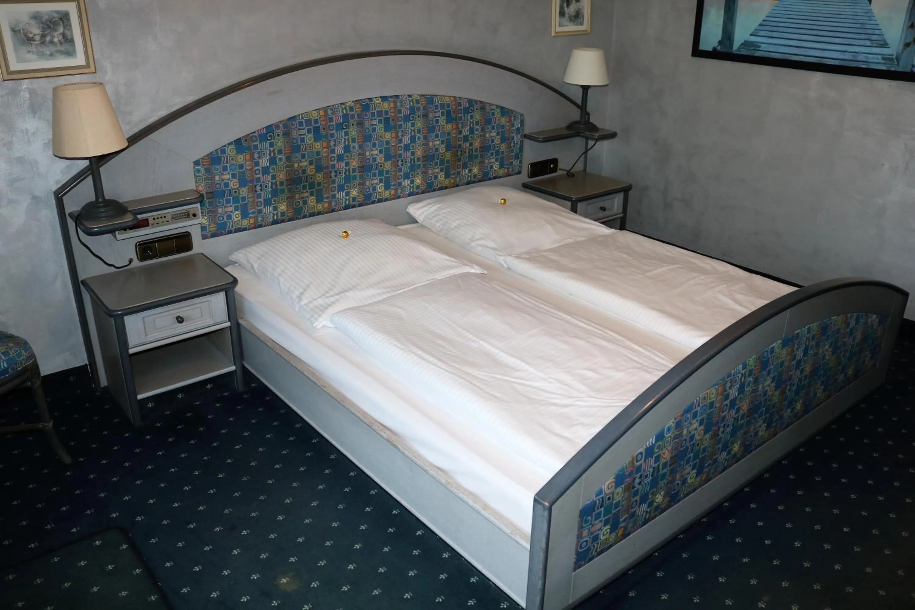 Bed in Seehotel Pegasus