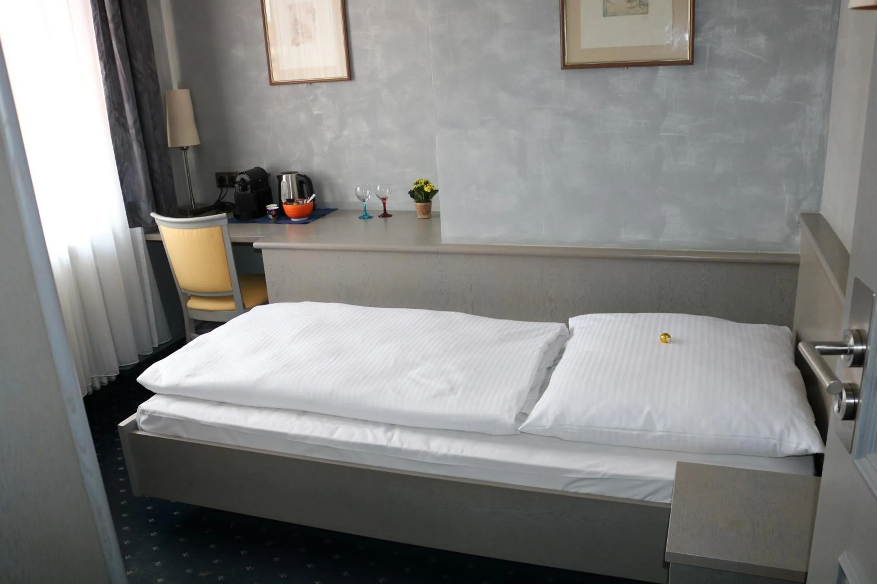 Bed in Seehotel Pegasus