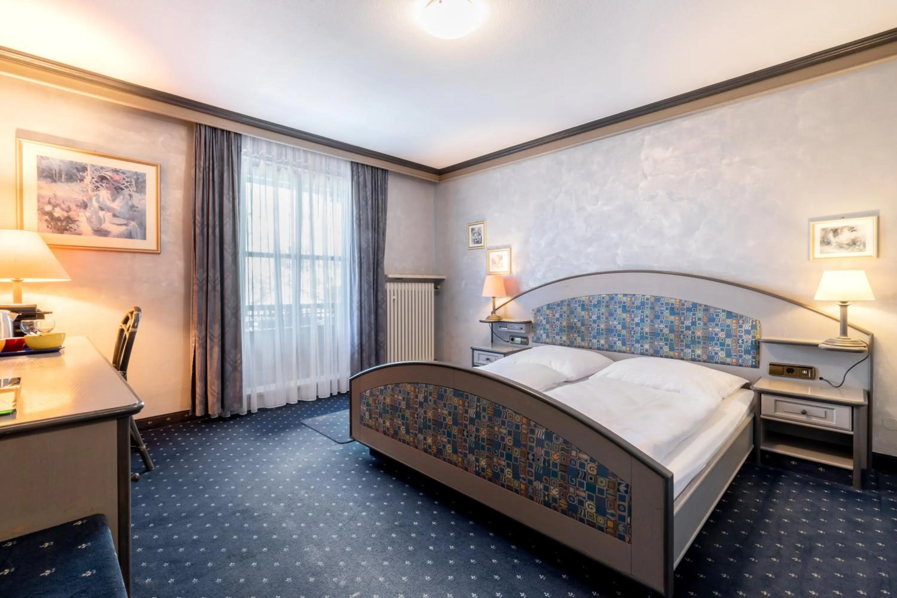 Bed in Seehotel Pegasus