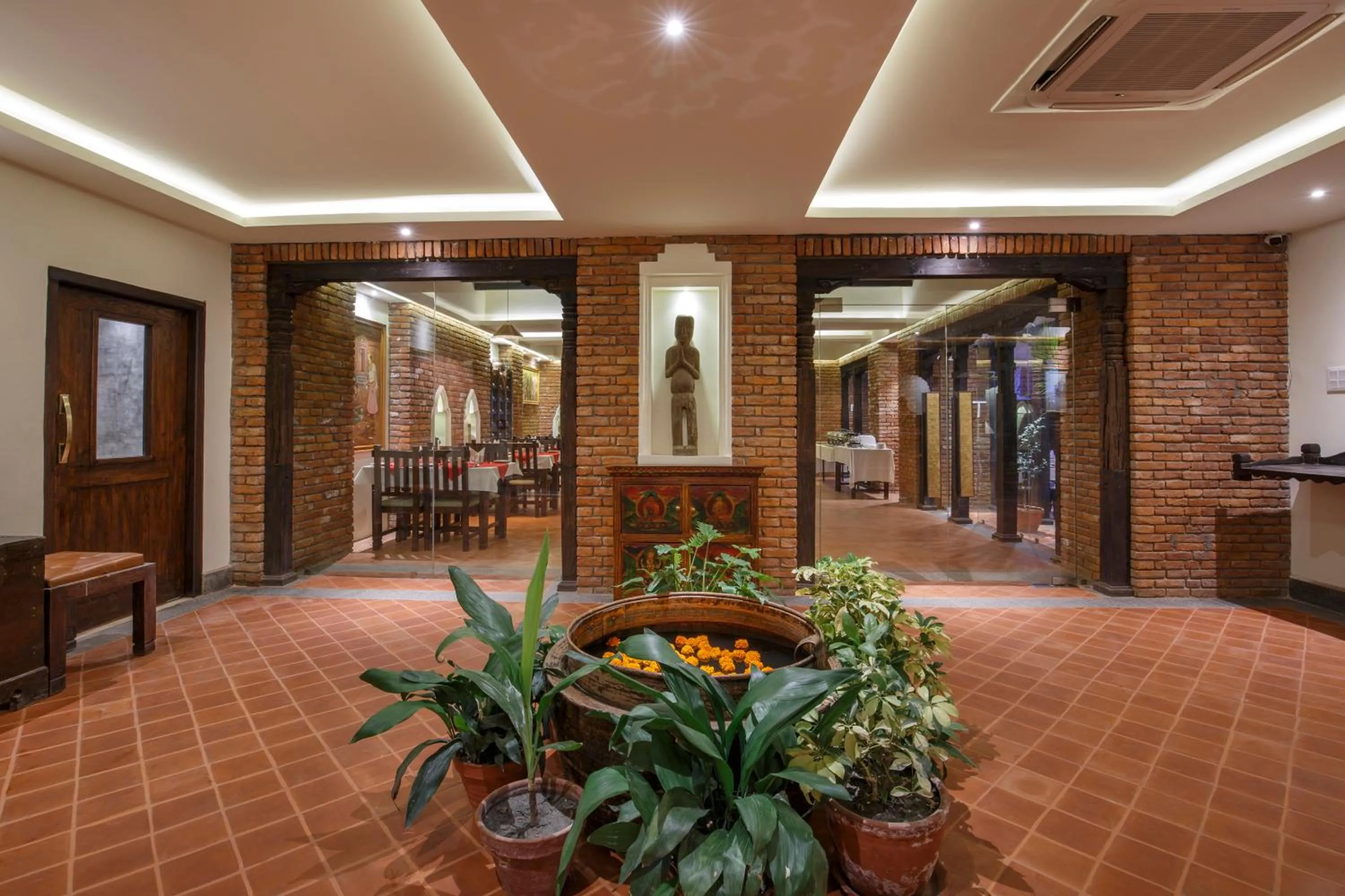 Lobby or reception in Hotel Thamel House - 6 km from Boudhanath Stupa, Kathmandu