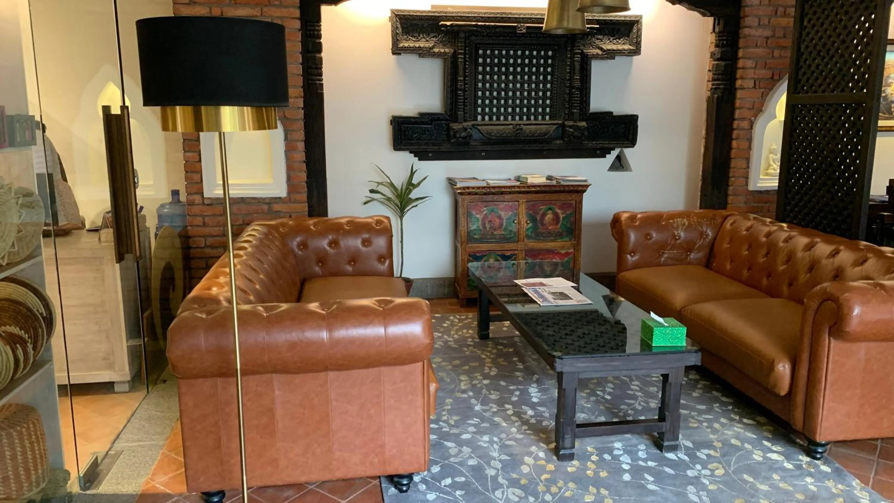 Lobby or reception in Hotel Thamel House - 6 km from Boudhanath Stupa, Kathmandu