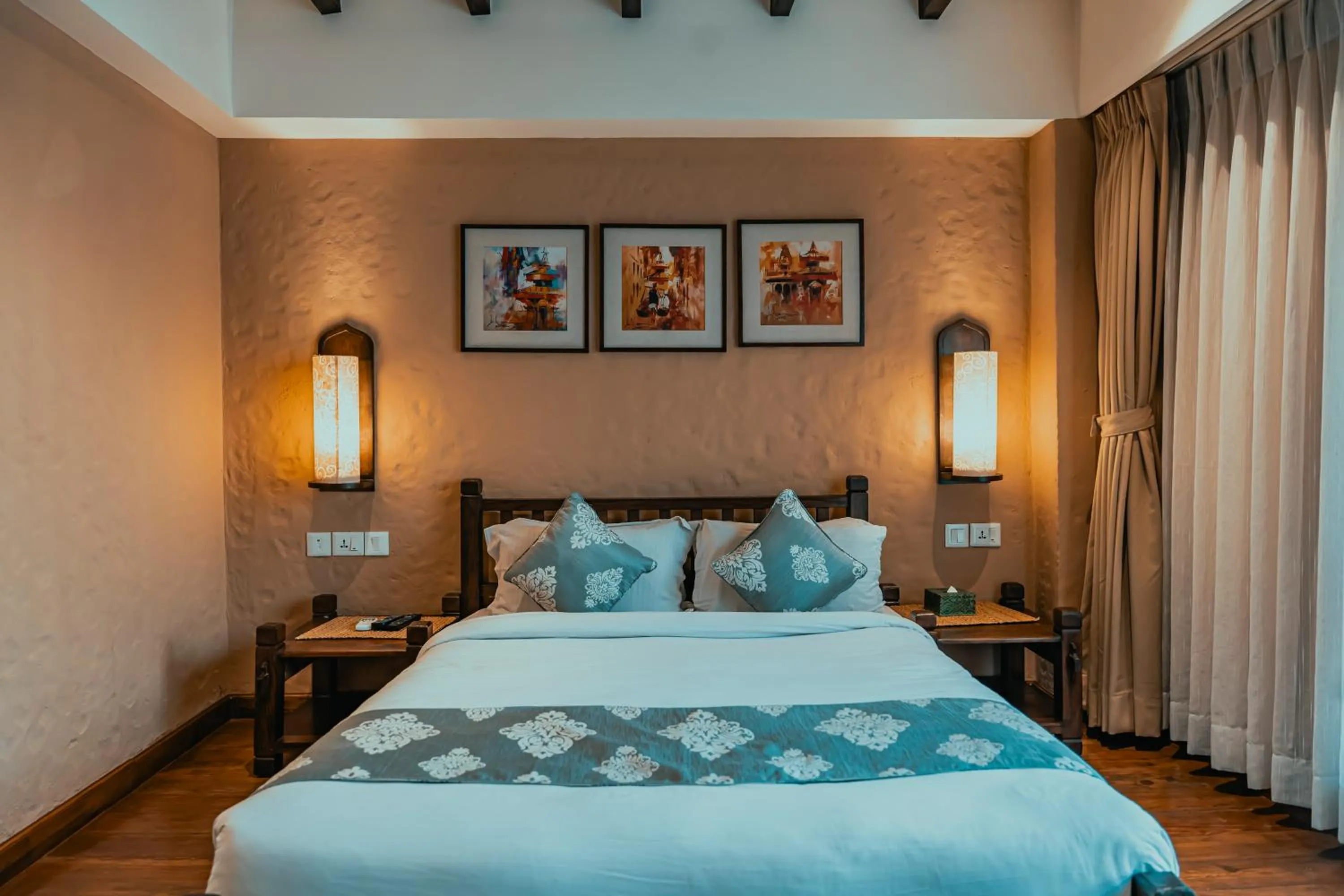 Bedroom, Bed in Hotel Thamel House - 6 km from Boudhanath Stupa, Kathmandu