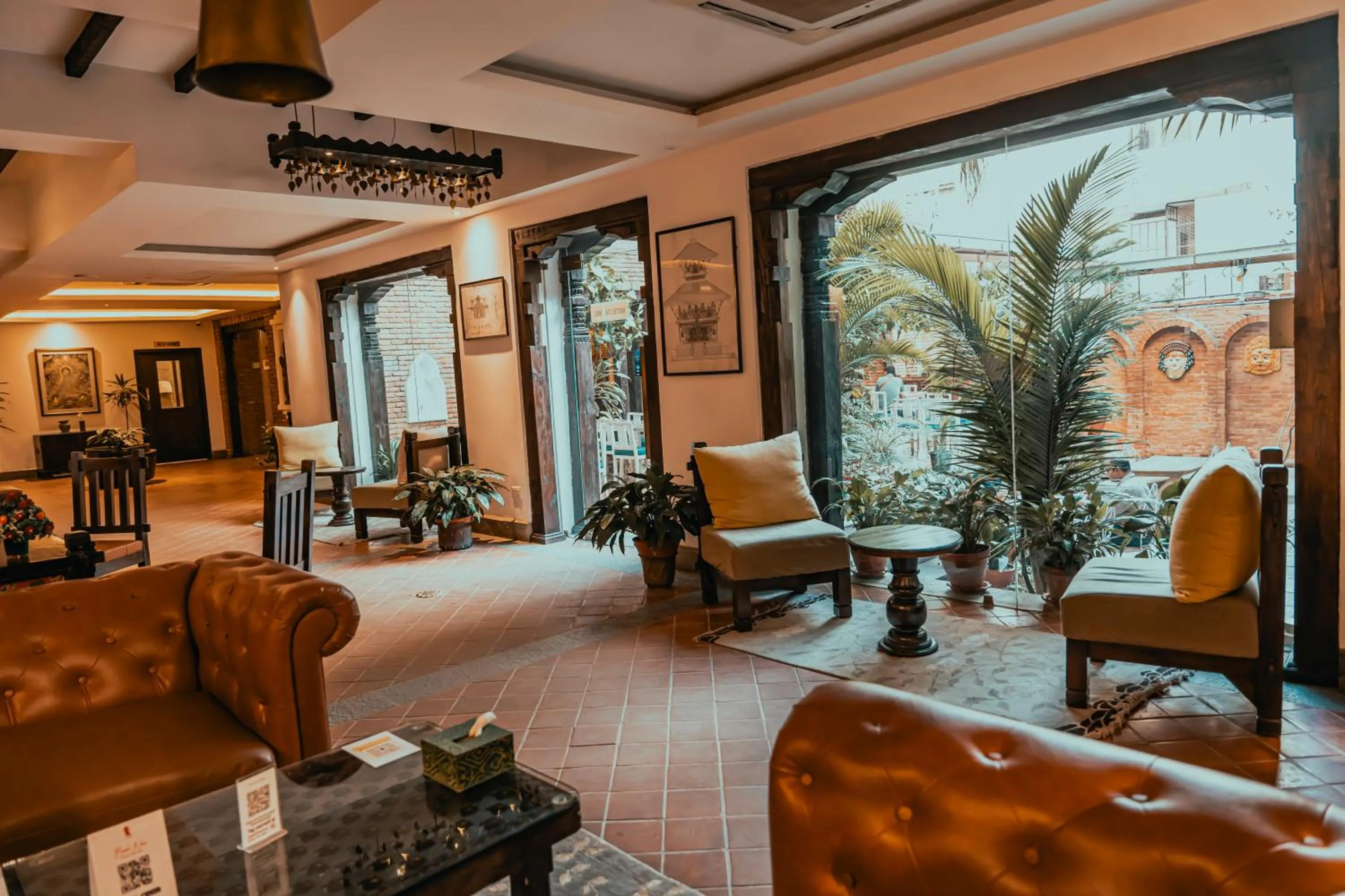 Lobby or reception in Hotel Thamel House - 6 km from Boudhanath Stupa, Kathmandu