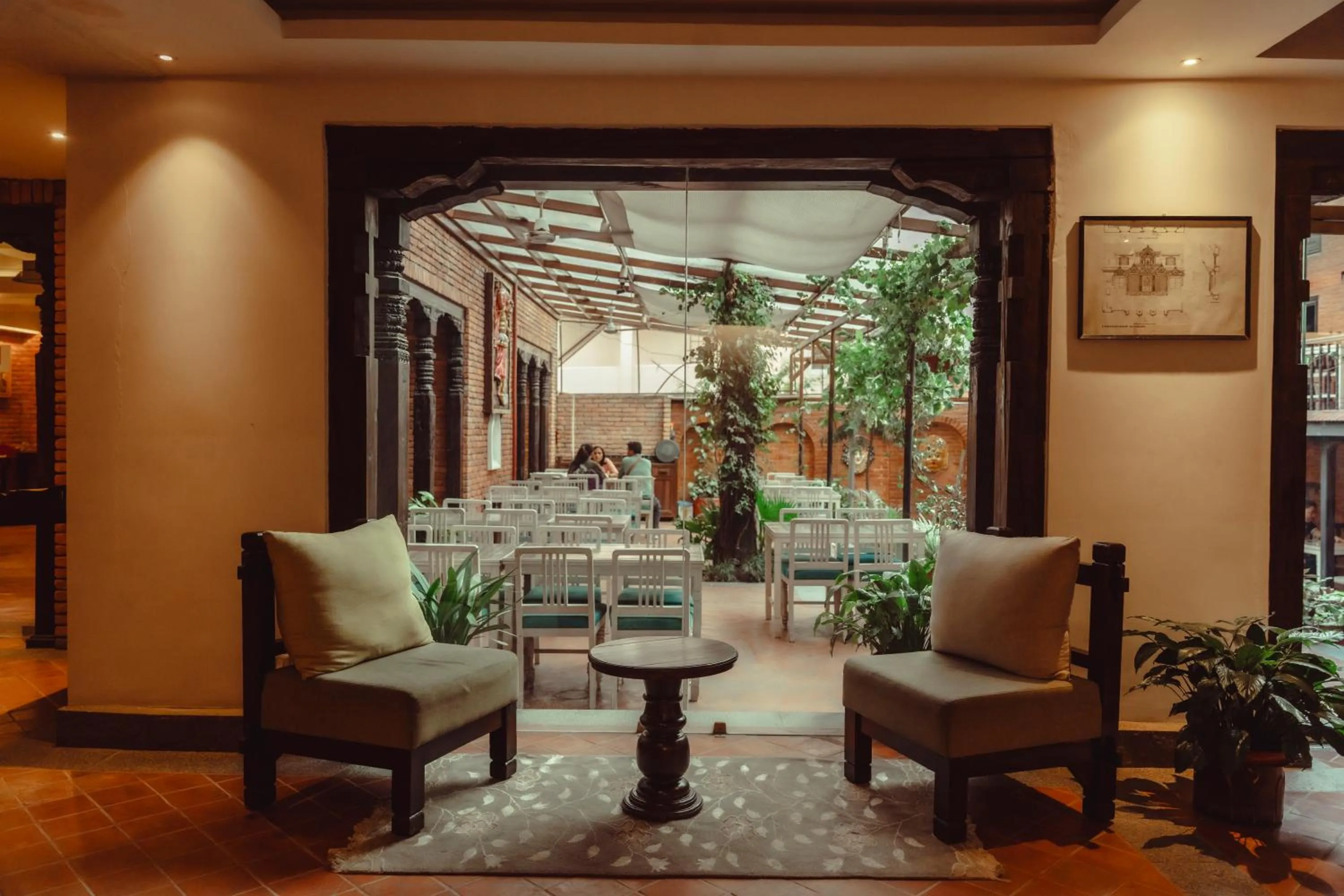 Lobby or reception in Hotel Thamel House - 6 km from Boudhanath Stupa, Kathmandu