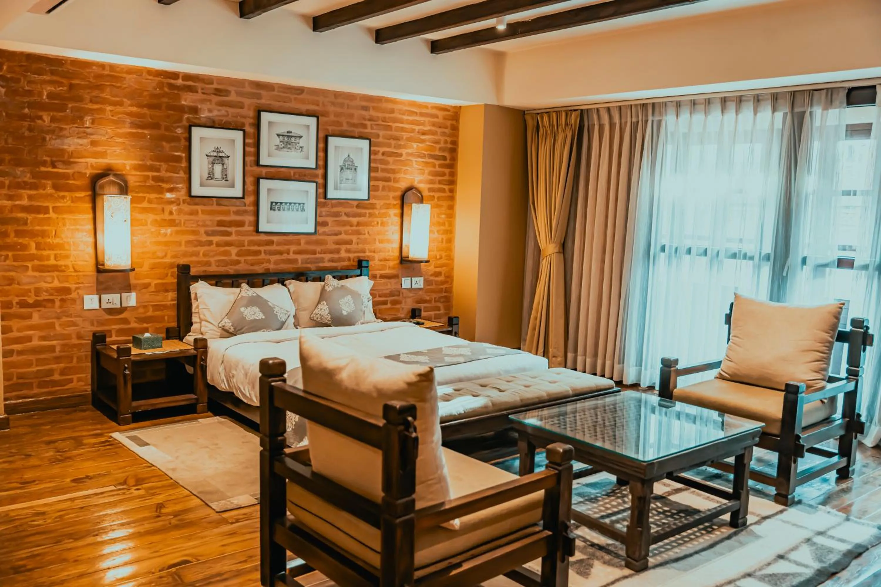 Photo of the whole room in Hotel Thamel House - 6 km from Boudhanath Stupa, Kathmandu