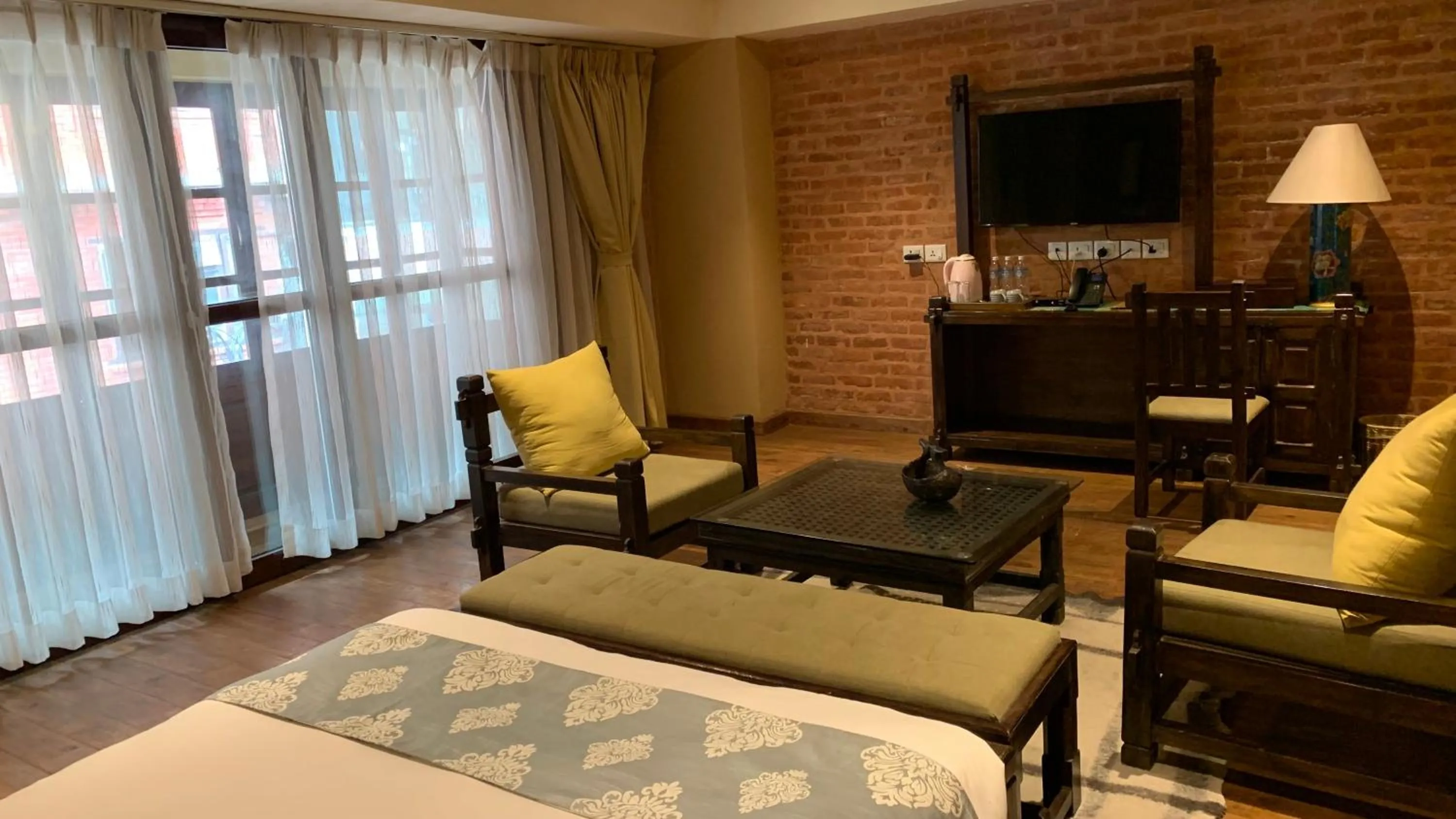 TV and multimedia, Bed in Hotel Thamel House - 6 km from Boudhanath Stupa, Kathmandu