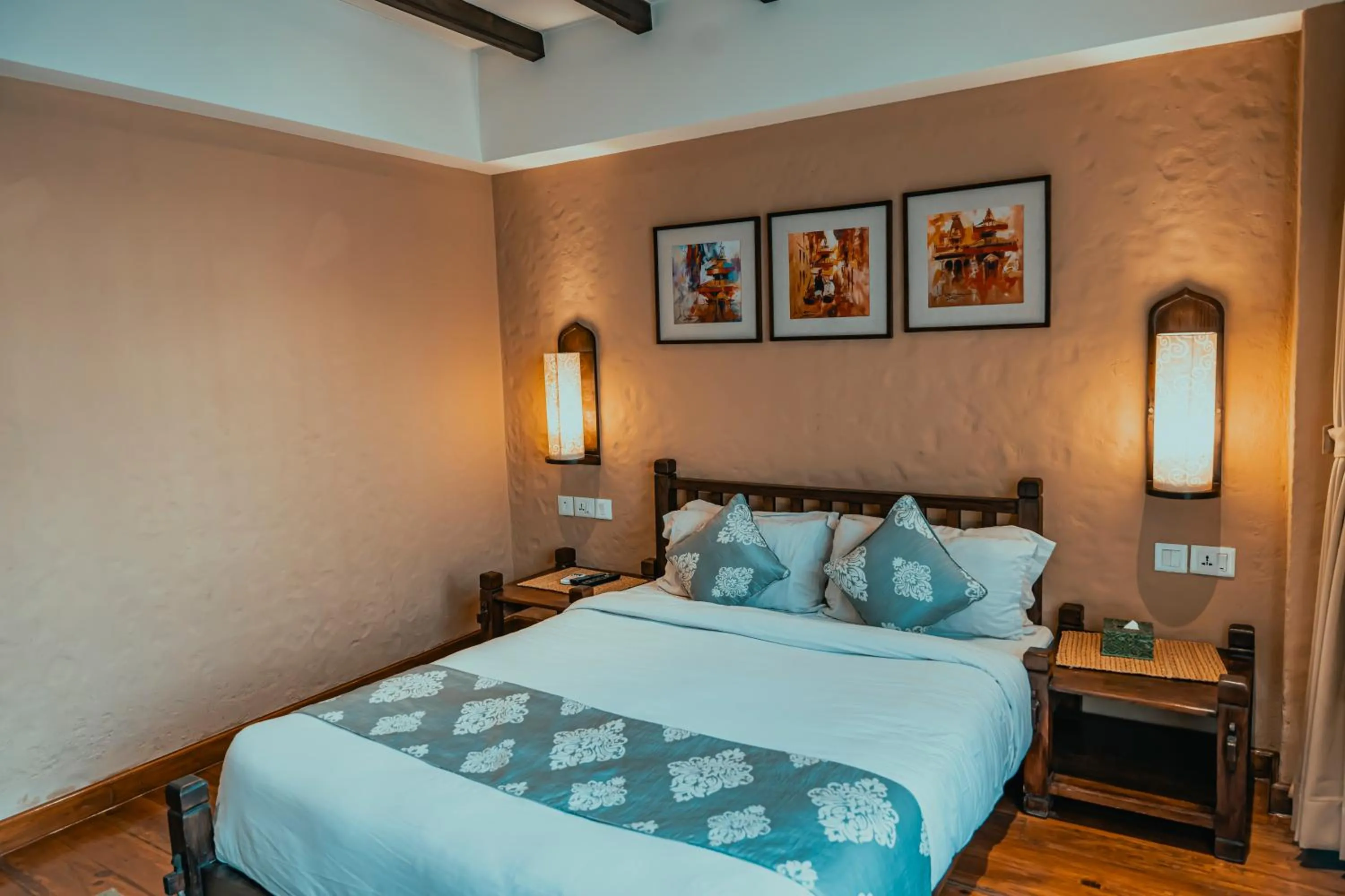 Bedroom, Bed in Hotel Thamel House - 6 km from Boudhanath Stupa, Kathmandu