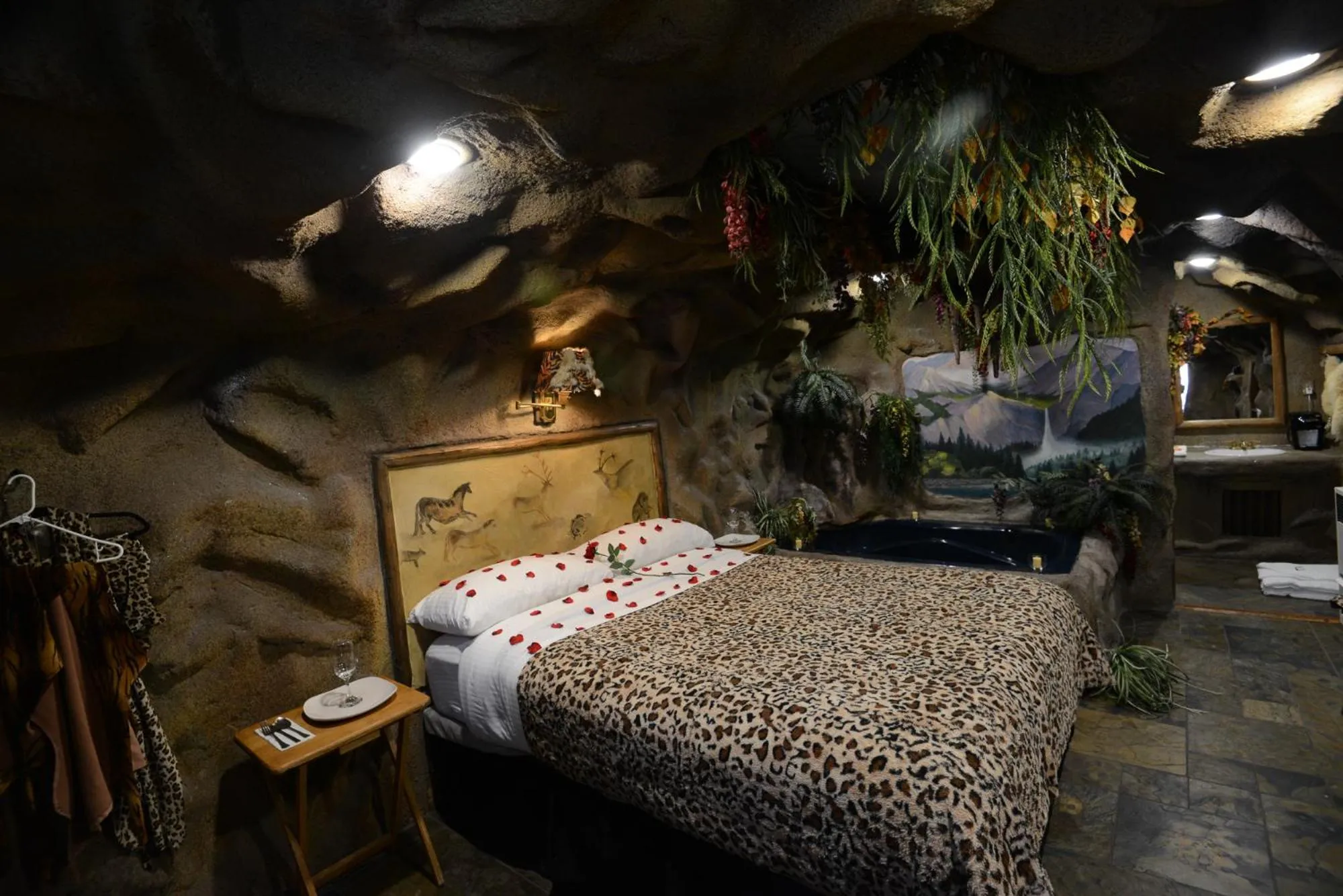 Bed in Castle Wood Theme Cottages- COUPLES ONLY