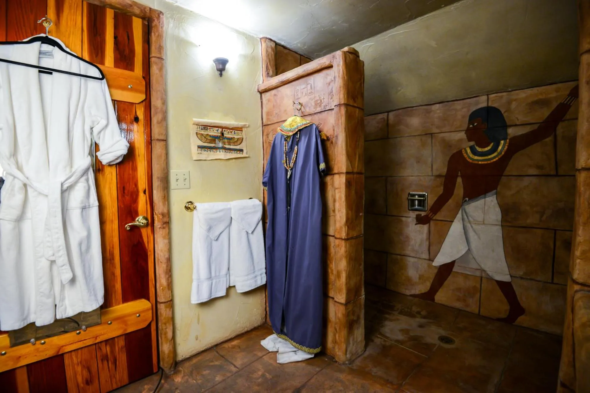 Shower in Castle Wood Theme Cottages- COUPLES ONLY