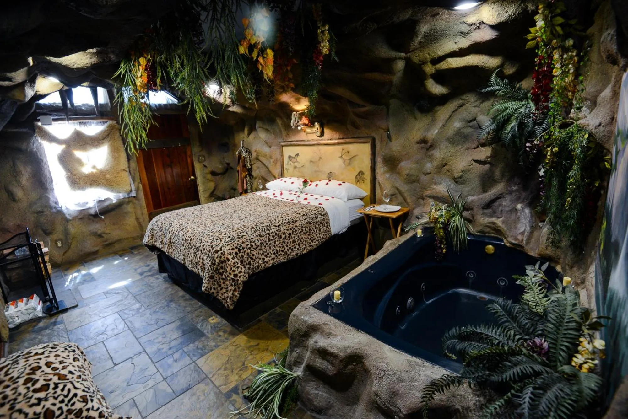 Bed in Castle Wood Theme Cottages- COUPLES ONLY