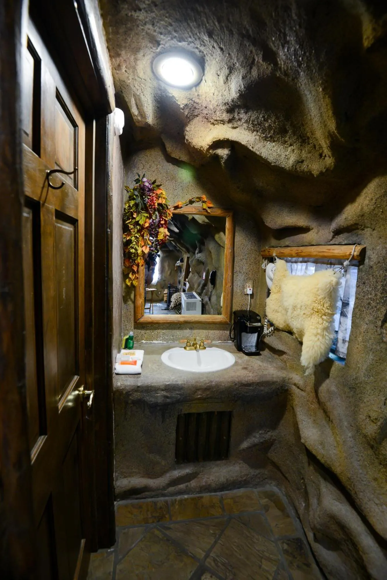 Bathroom in Castle Wood Theme Cottages- COUPLES ONLY