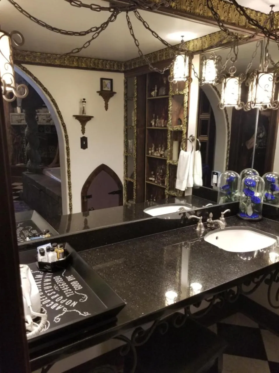 Bathroom in Castle Wood Theme Cottages- COUPLES ONLY