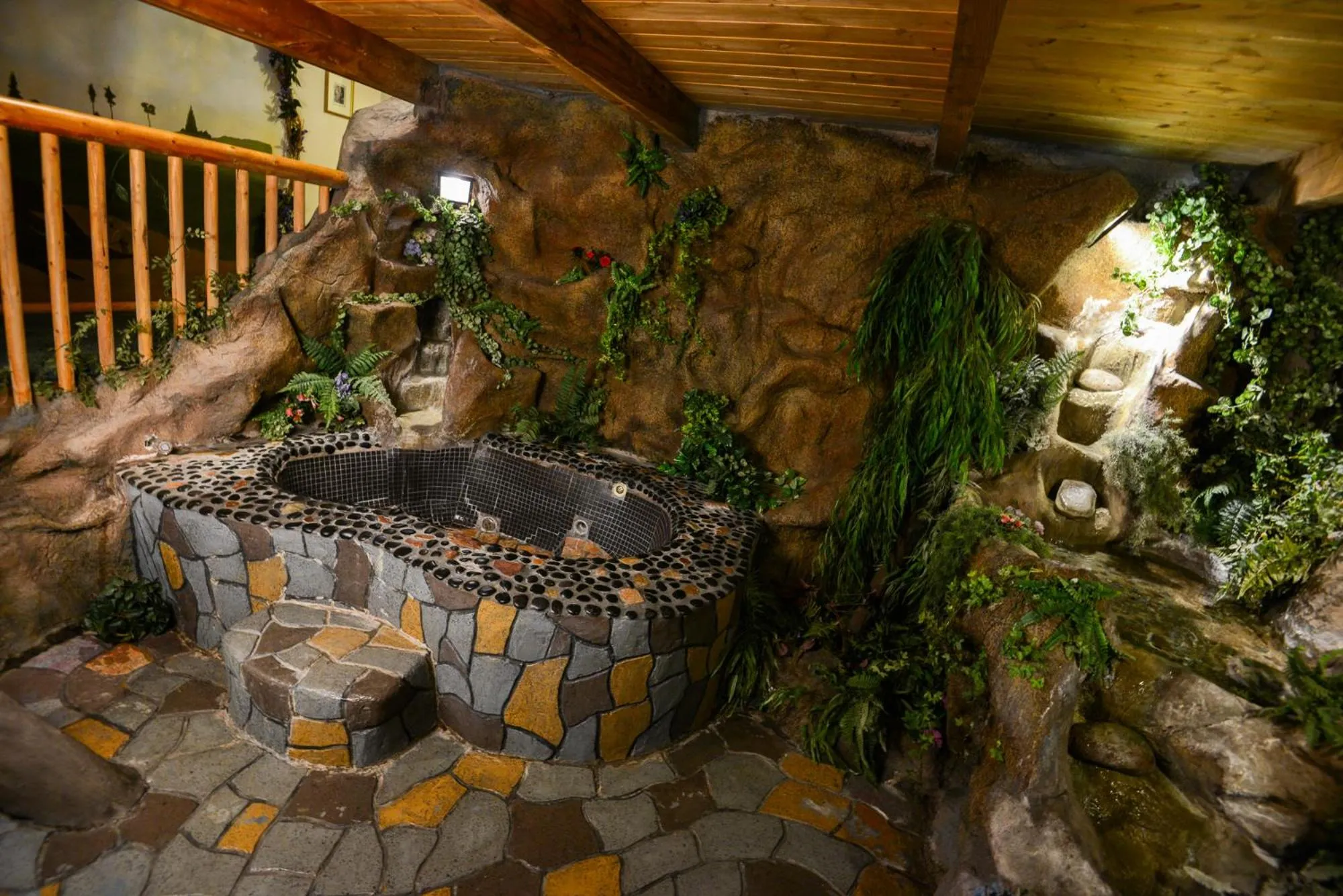 Hot Tub in Castle Wood Theme Cottages- COUPLES ONLY