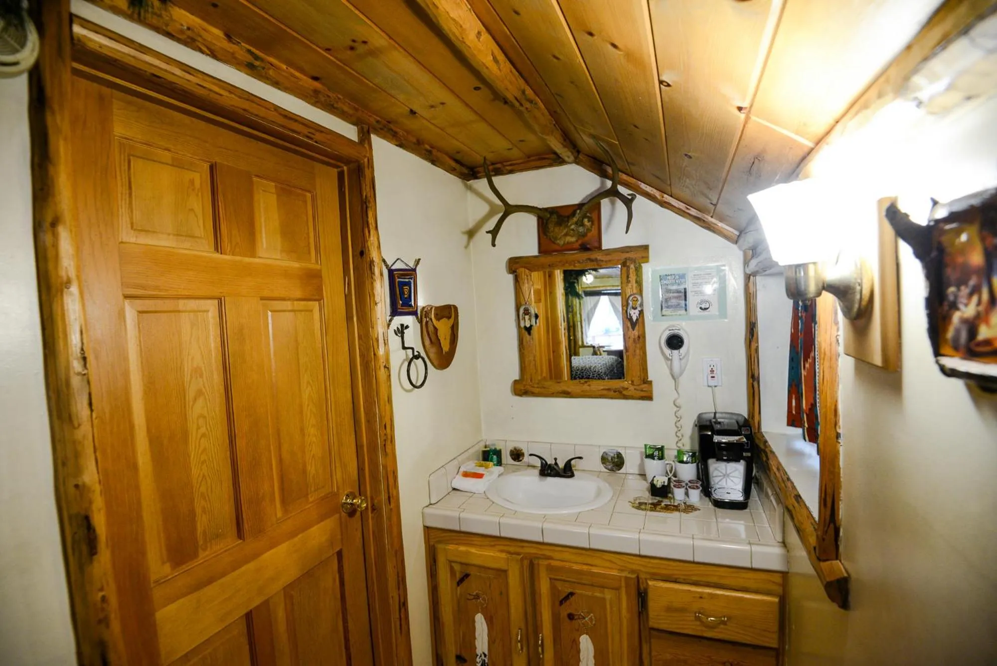 Bathroom in Castle Wood Theme Cottages- COUPLES ONLY