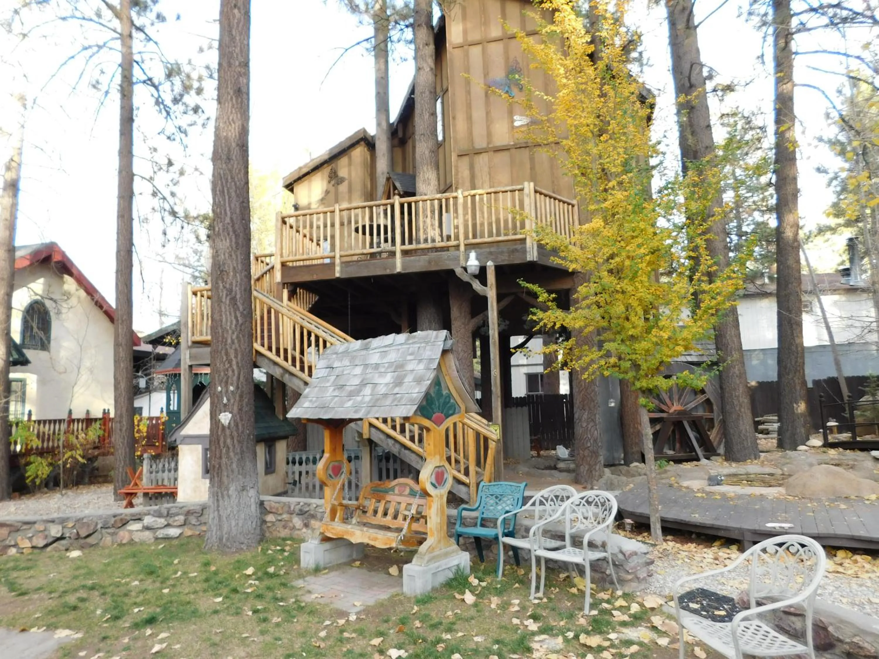 Facade/entrance in Castle Wood Theme Cottages- COUPLES ONLY