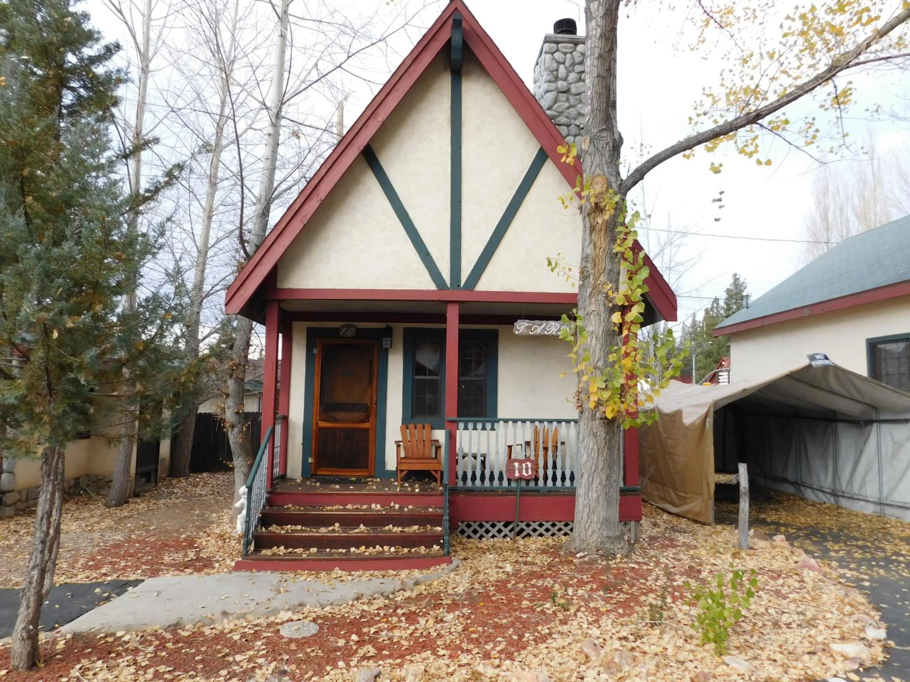Facade/entrance in Castle Wood Theme Cottages- COUPLES ONLY
