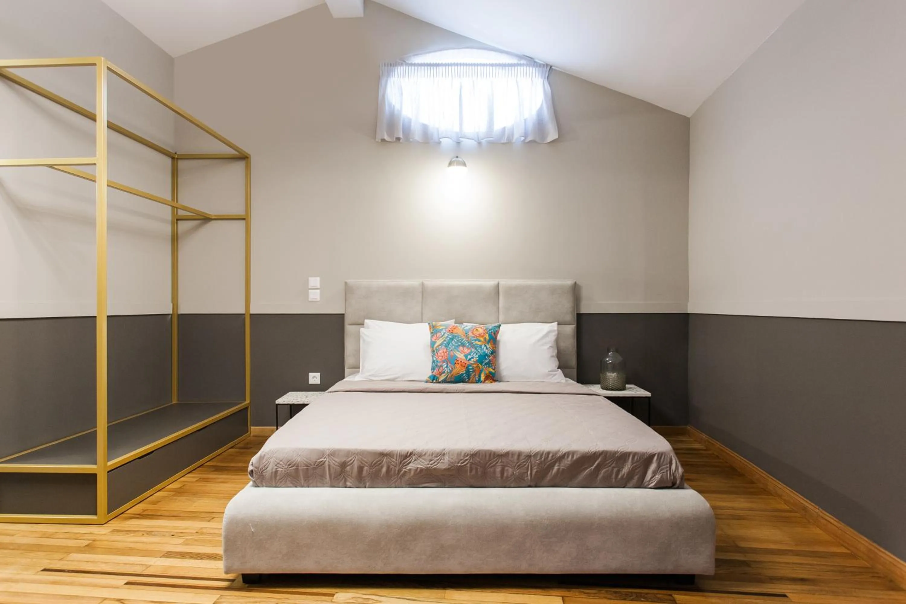 Bed in Step One | Luxury Suites right in the heart of Acropolis next to metro station