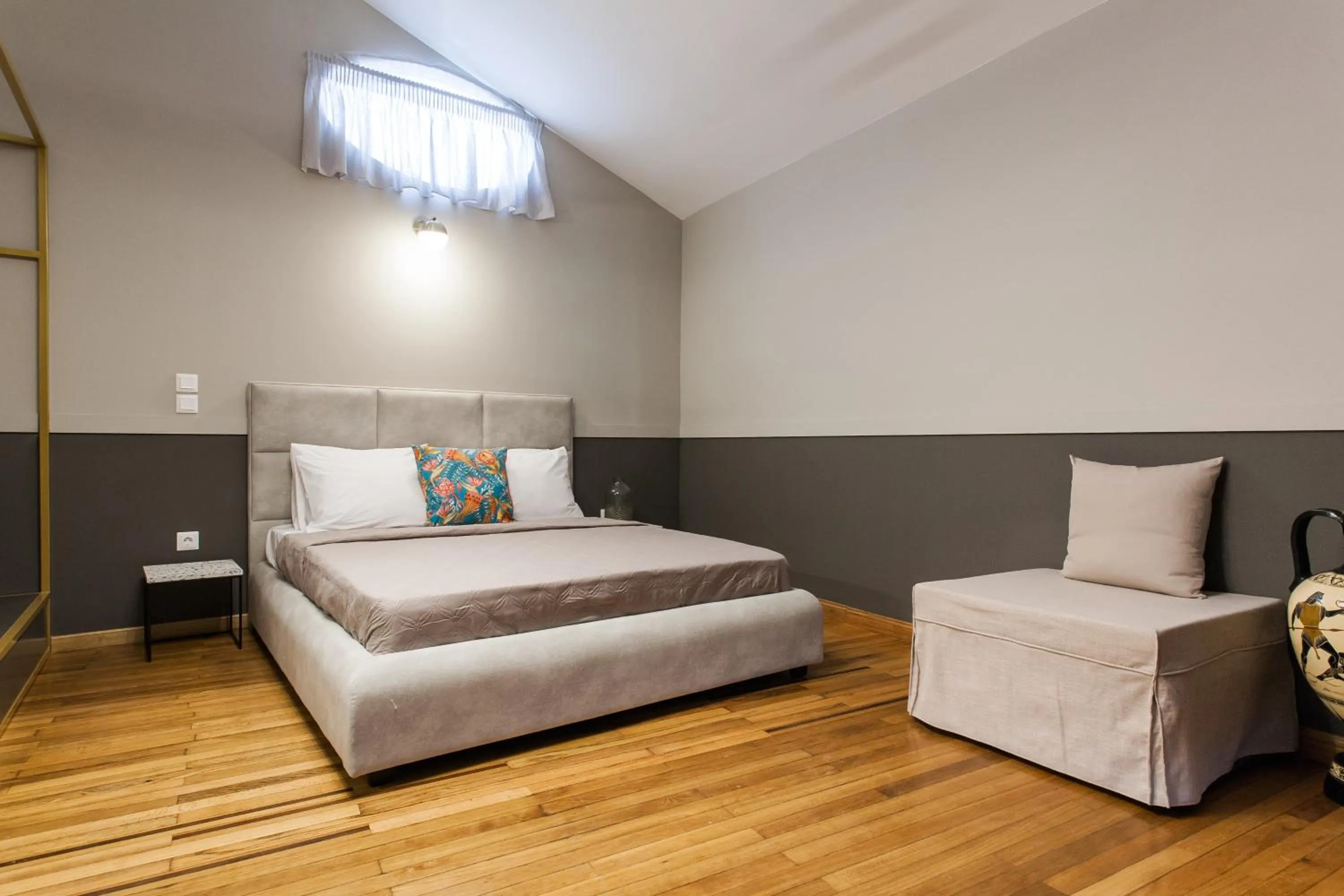 Bed in Step One | Luxury Suites right in the heart of Acropolis next to metro station