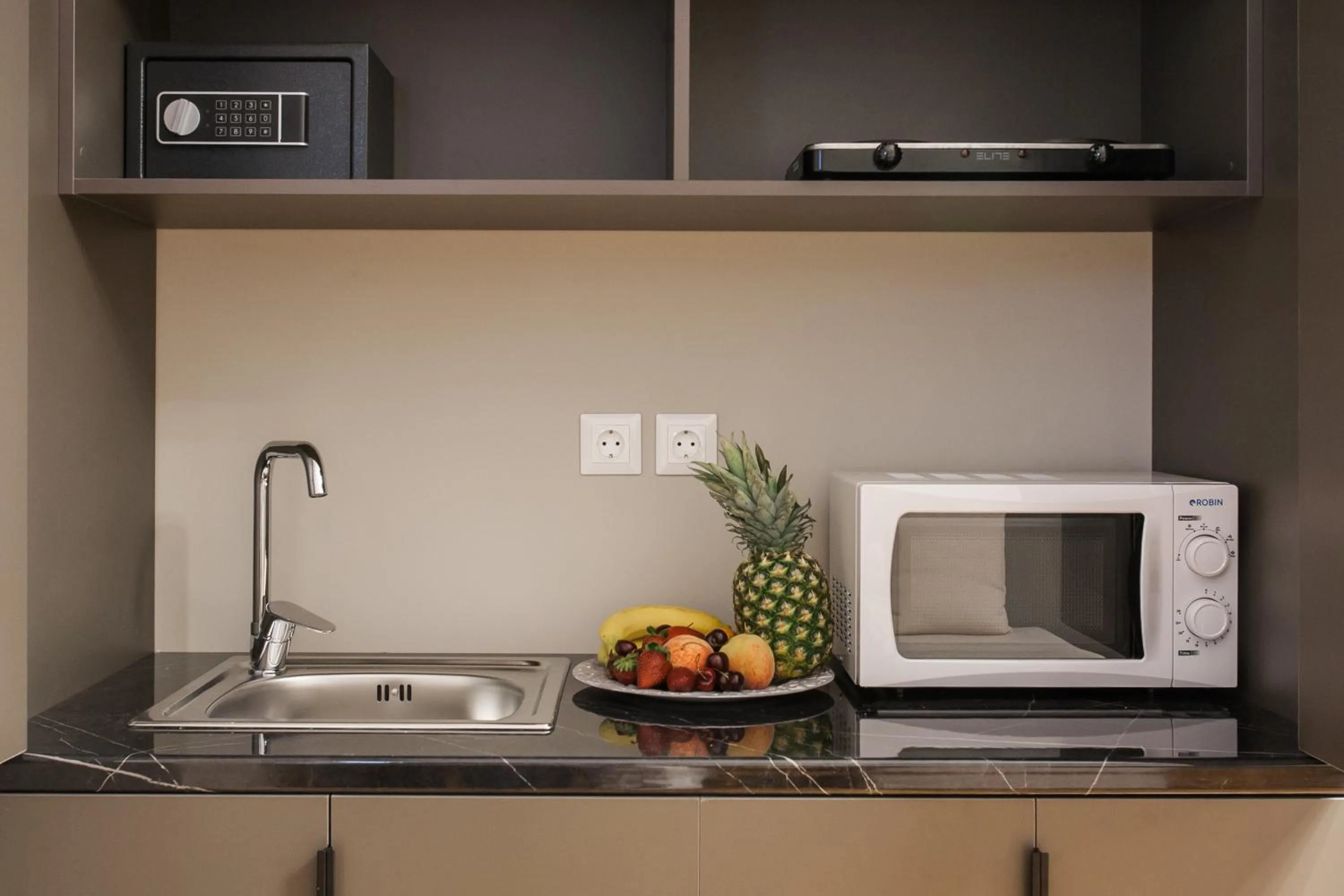 Kitchen or kitchenette in Step One | Luxury Suites right in the heart of Acropolis next to metro station