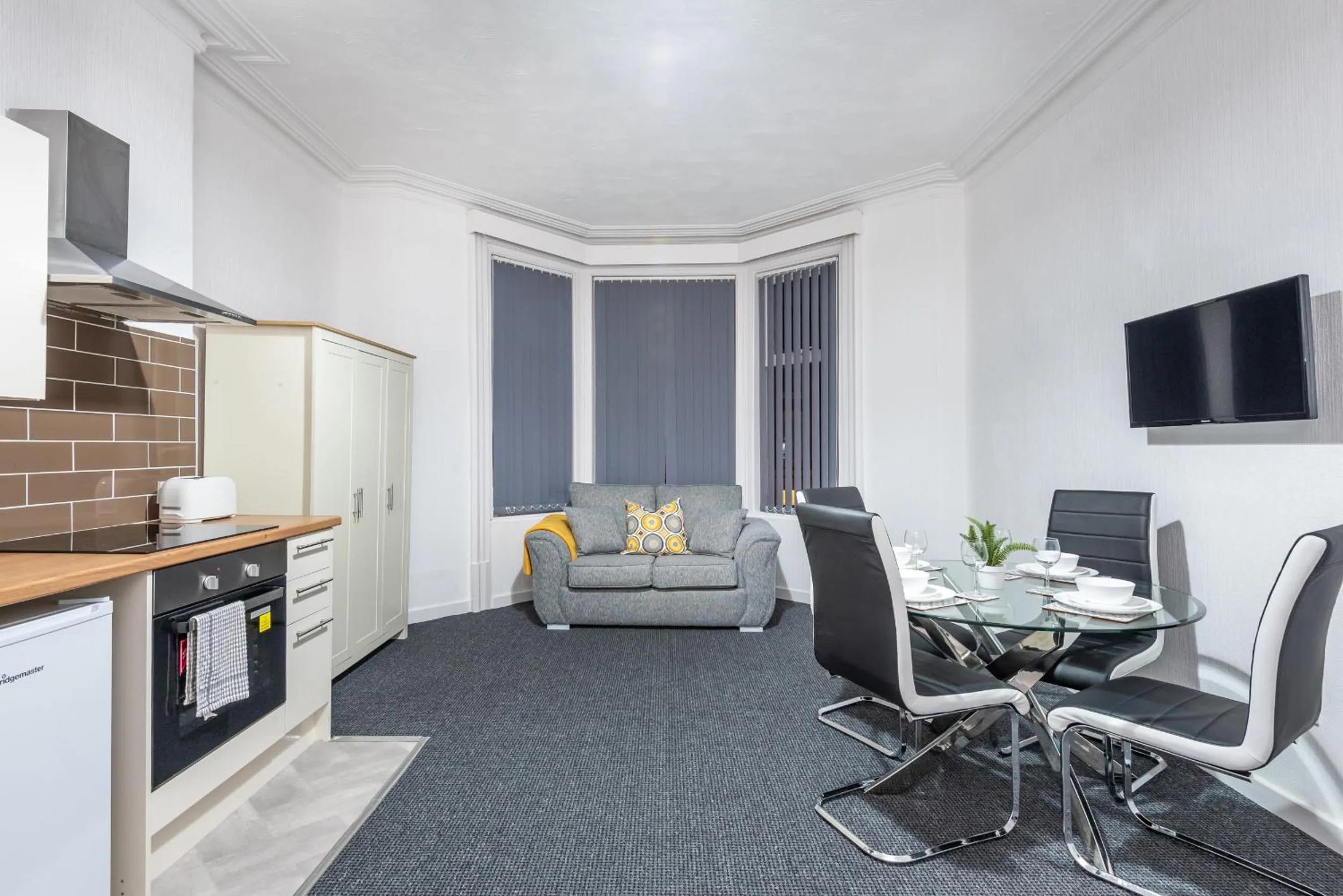 Living room in Velvet Coaster Apartments