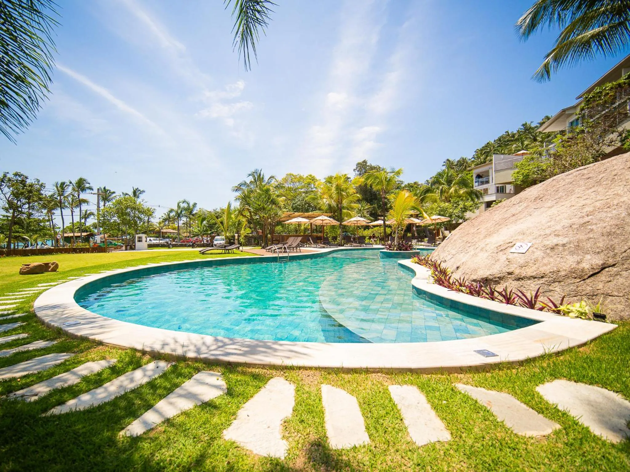 Pool view in Hotel Velas do Engenho