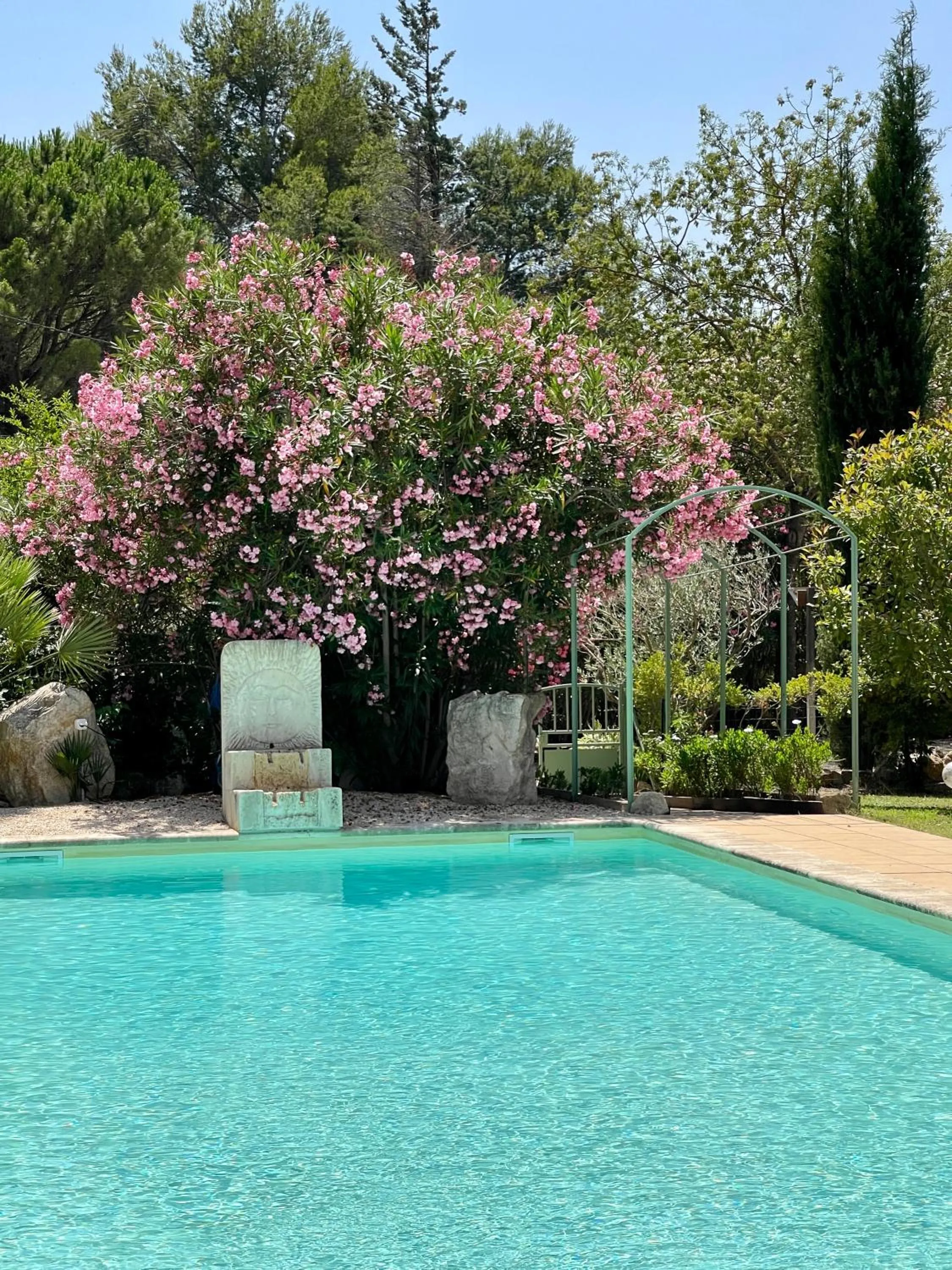 Pool view in Domaine Au Coeur des Alpilles
