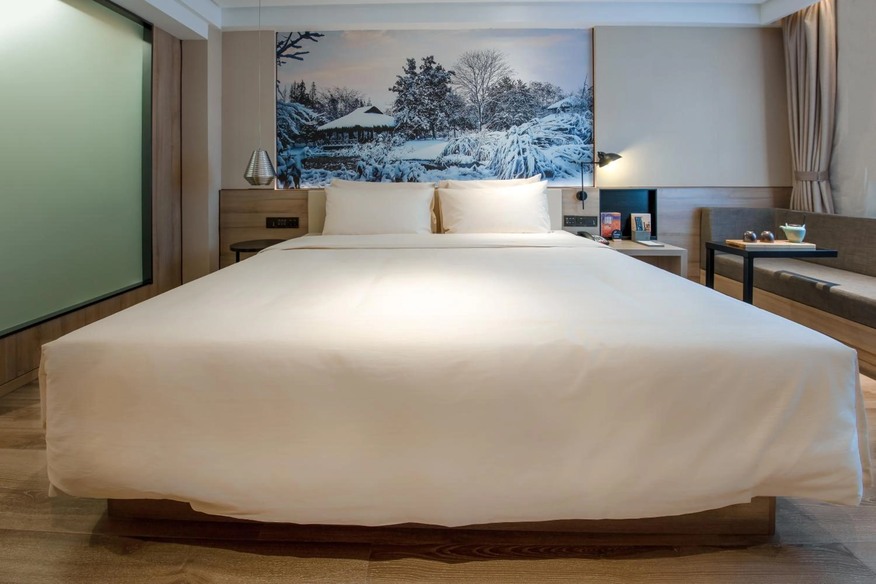 Bed in Atour Hotel Hangzhou West Lake