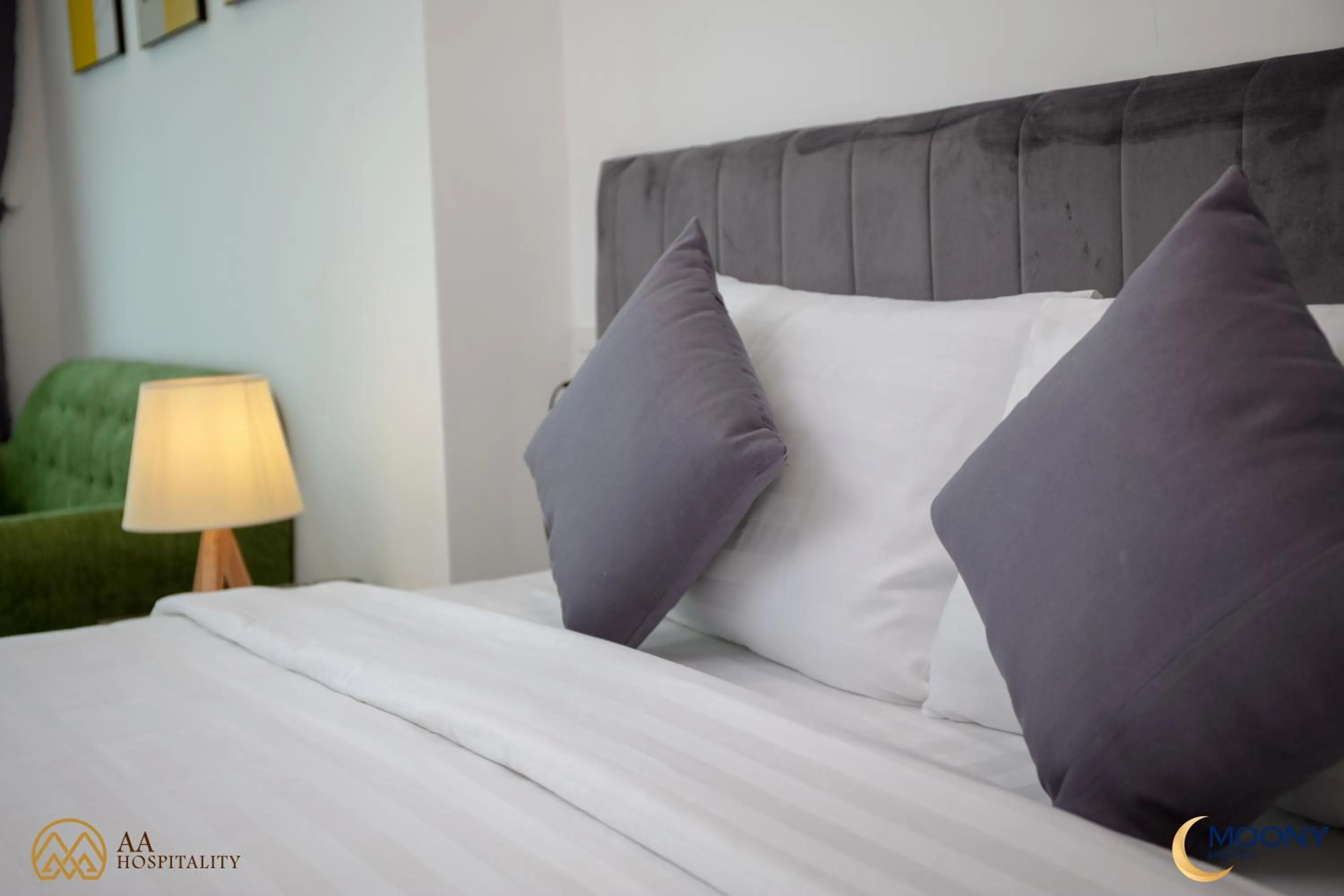 Bed in Nha Trang Moony Hotel