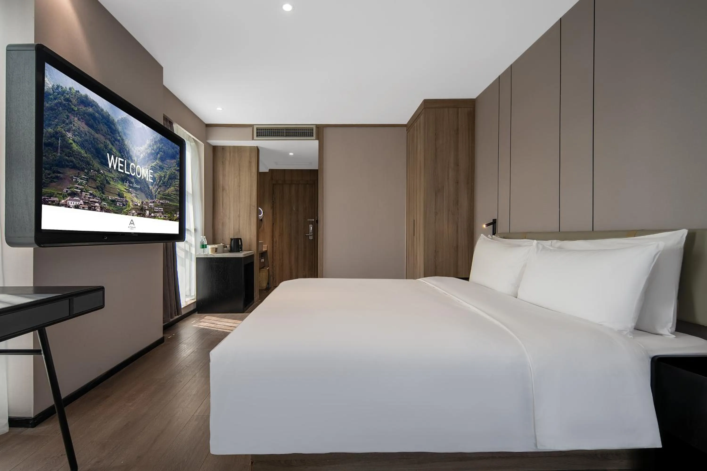 Bed in Atour Hotel Chengdu New Convention and Exhibition Center Branch