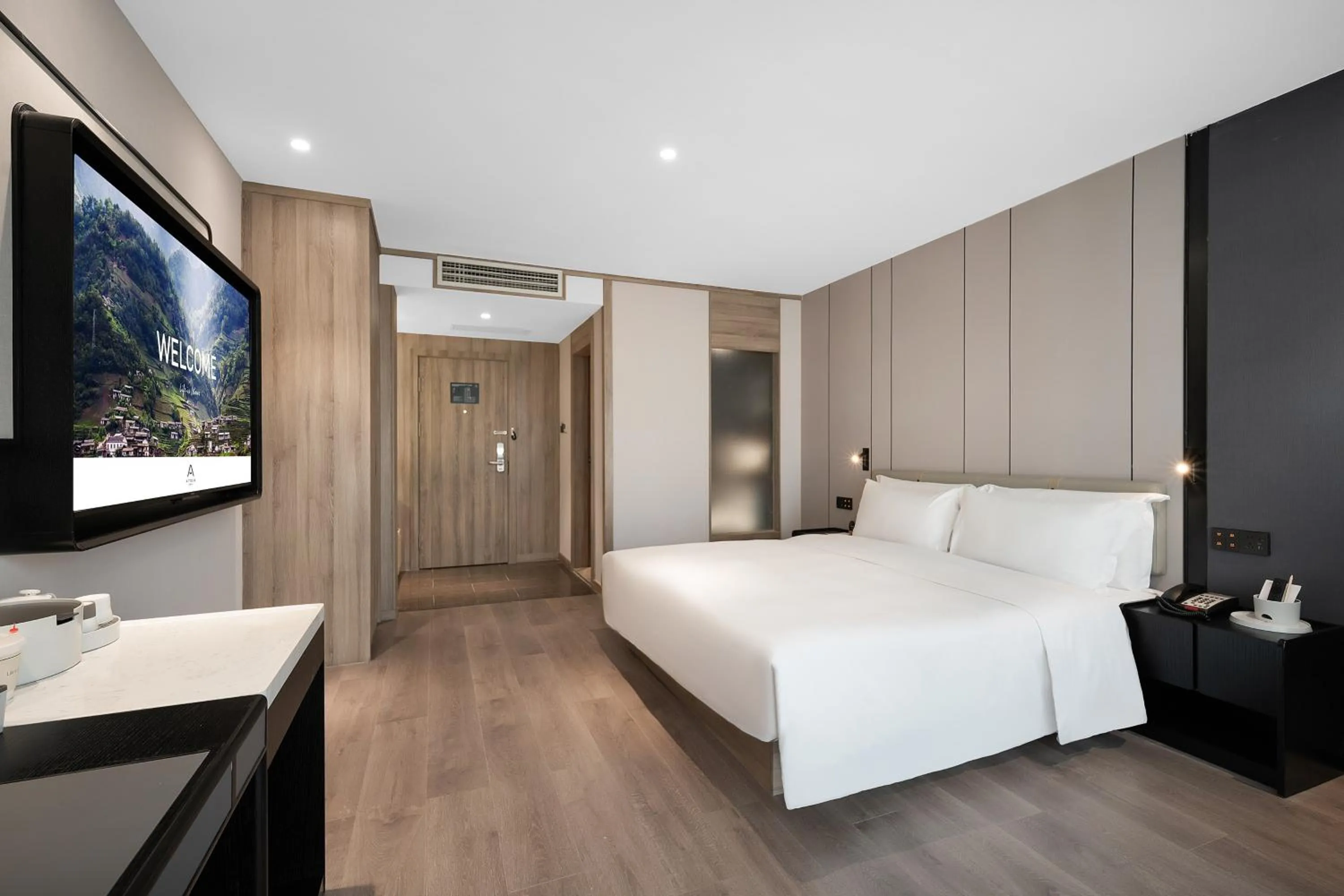 Bed in Atour Hotel Chengdu New Convention and Exhibition Center Branch