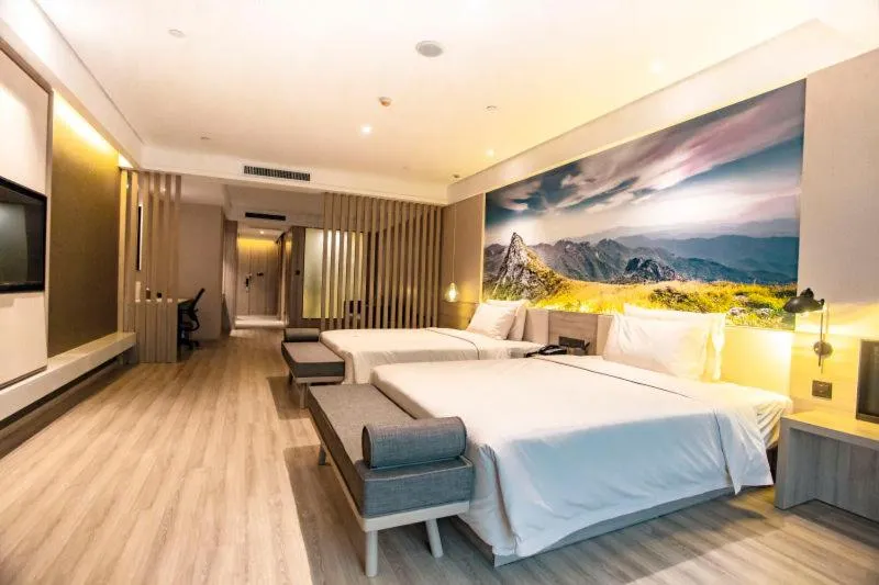 Bed in Atour Hotel Xi'an Gaoxin Jinye Road Branch