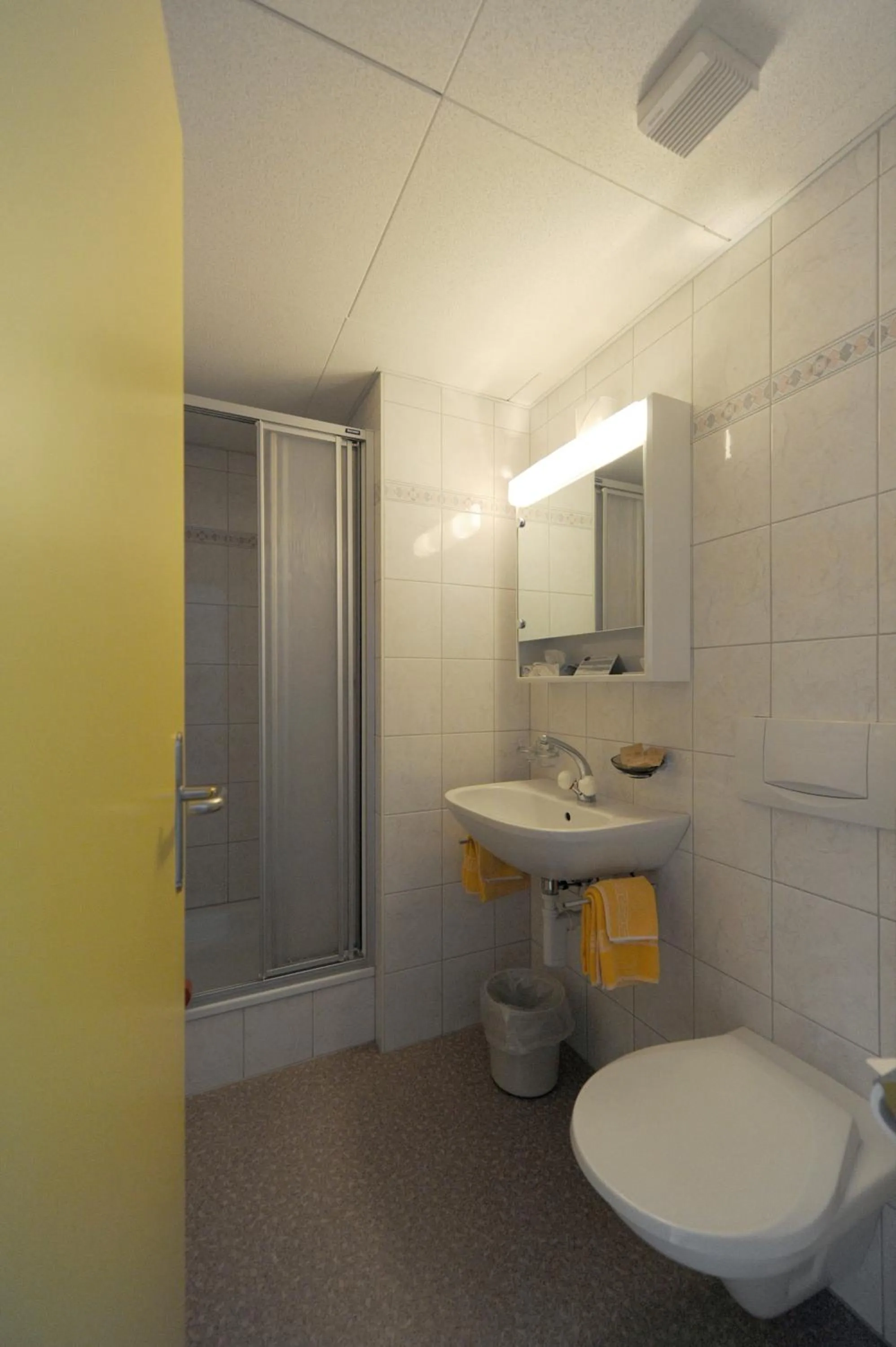 Shower in Hotel Krone Budget