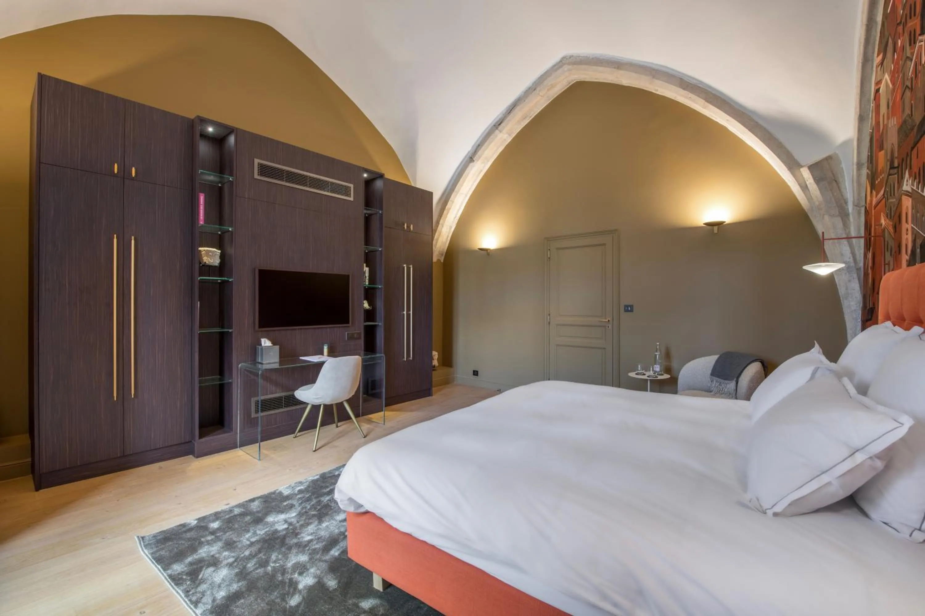 Bed in Les Suites de l'Ile Barbe