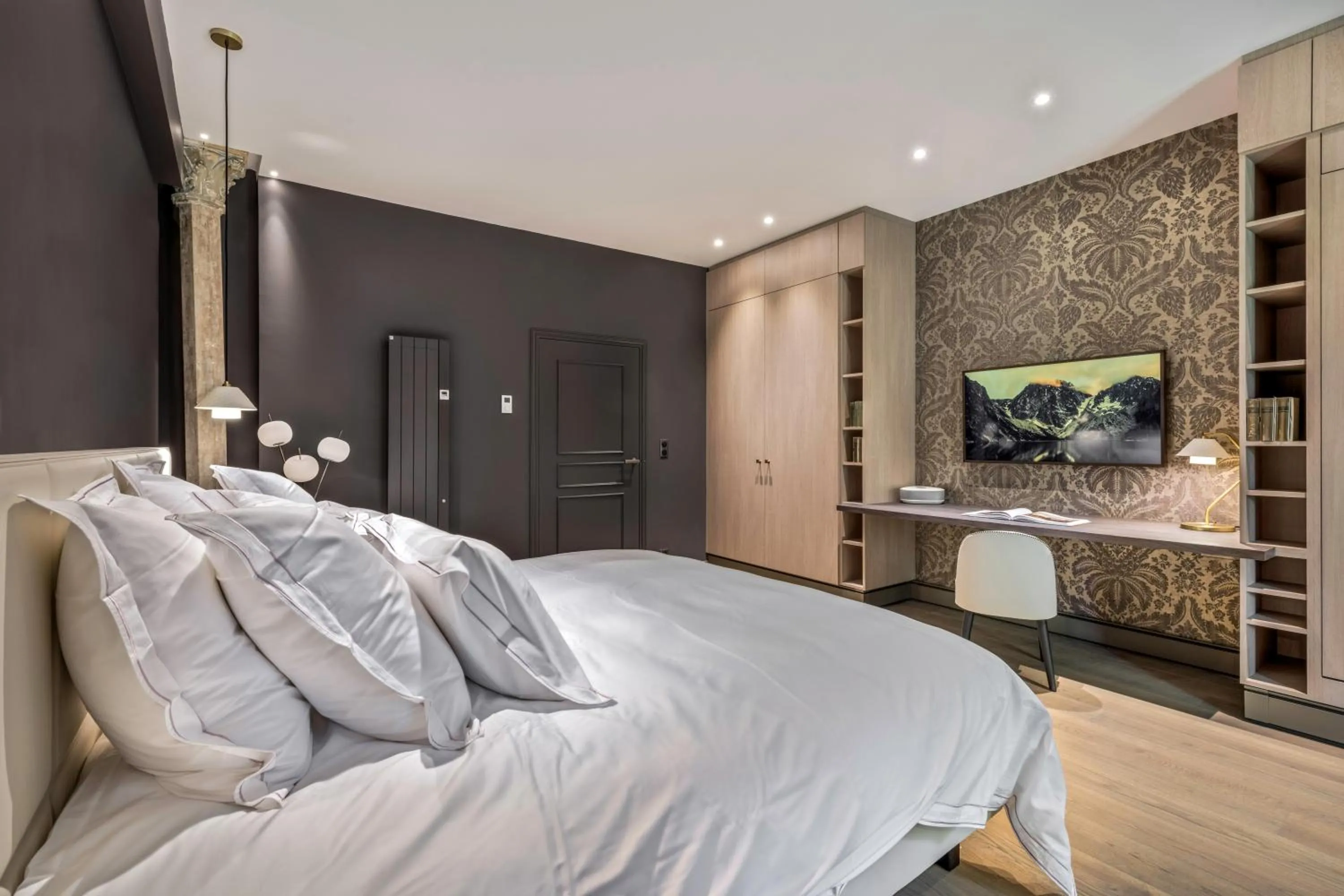 Bed in Les Suites de l'Ile Barbe