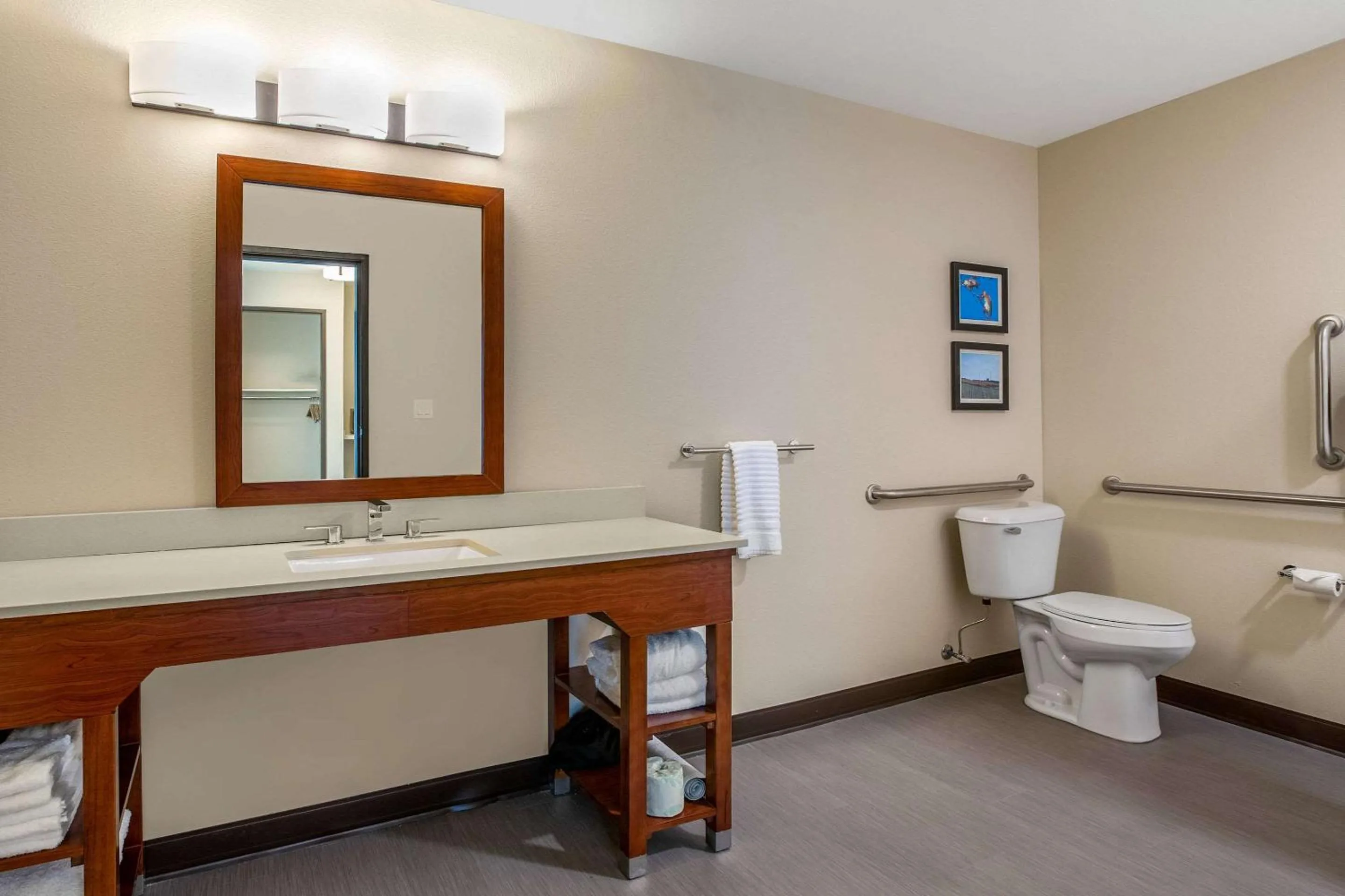 Bathroom in Comfort Inn & Suites Ames near ISU Campus