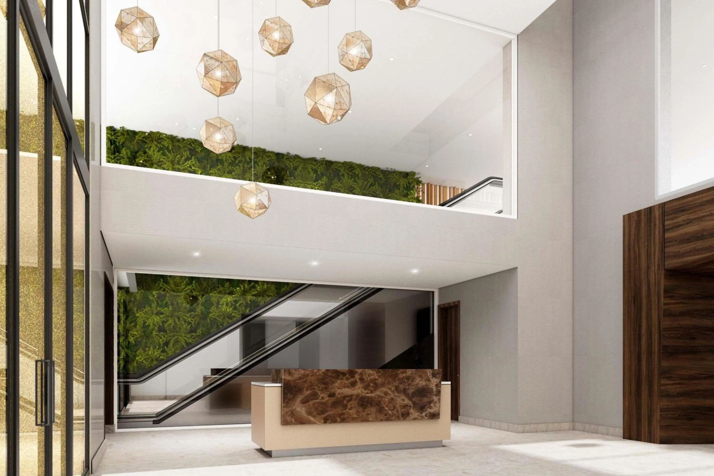 Lobby or reception in AC Hotel by Marriott Bogota Zona T