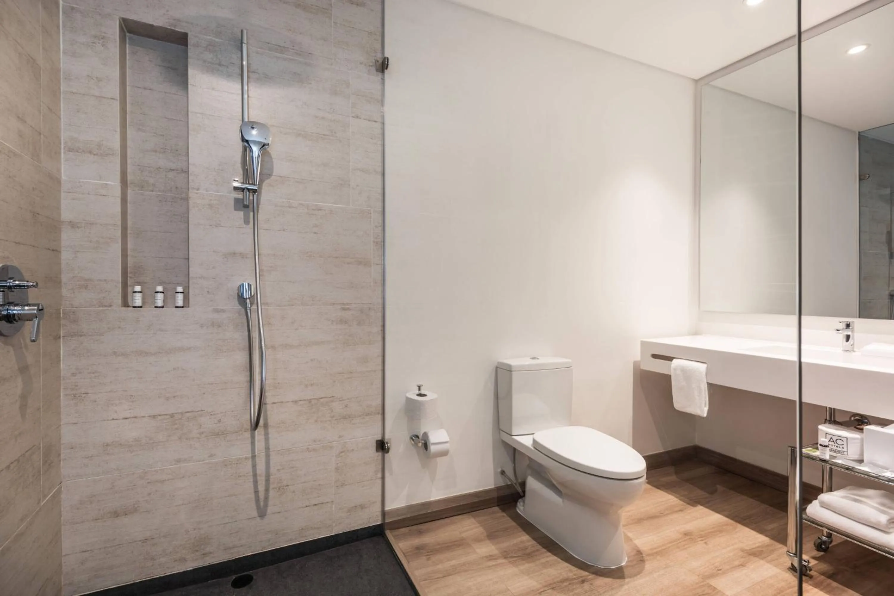 Bathroom in AC Hotel by Marriott Bogota Zona T