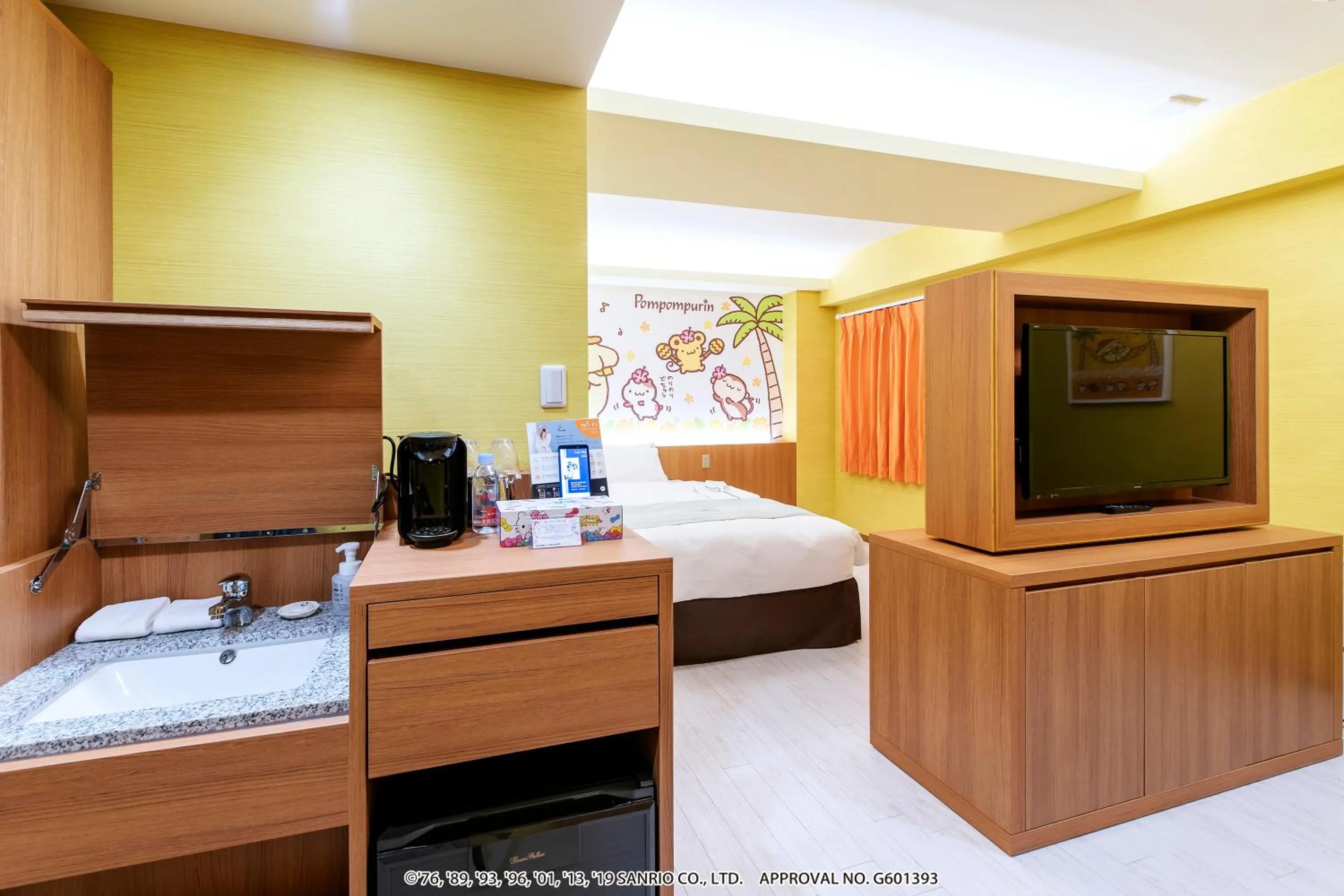 Photo of the whole room, Bed in HOTEL OKINAWA WITH SANRIO CHARACTERS