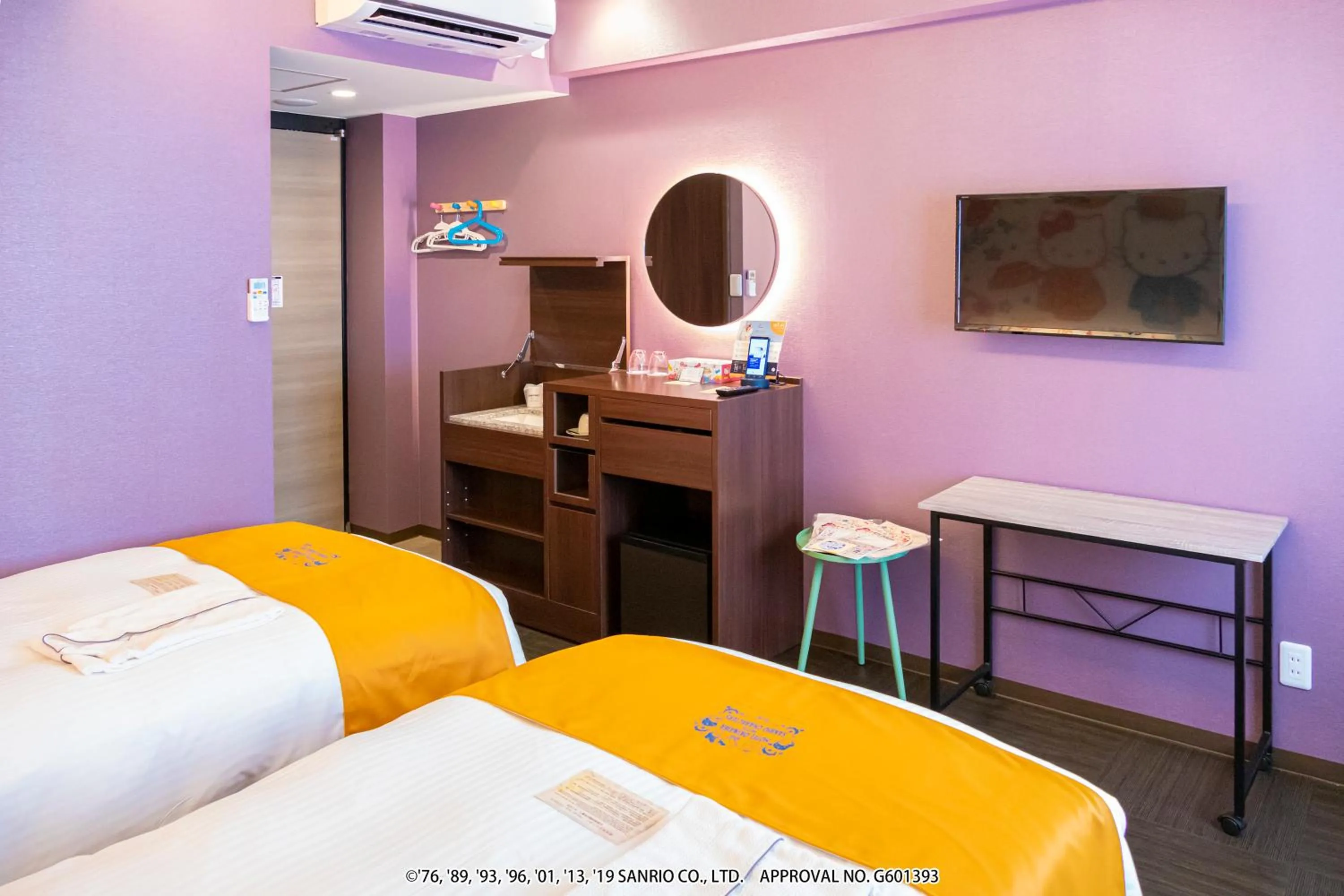 Photo of the whole room, Bed in HOTEL OKINAWA WITH SANRIO CHARACTERS