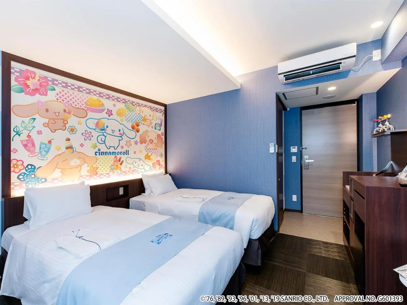 Bed in HOTEL OKINAWA WITH SANRIO CHARACTERS