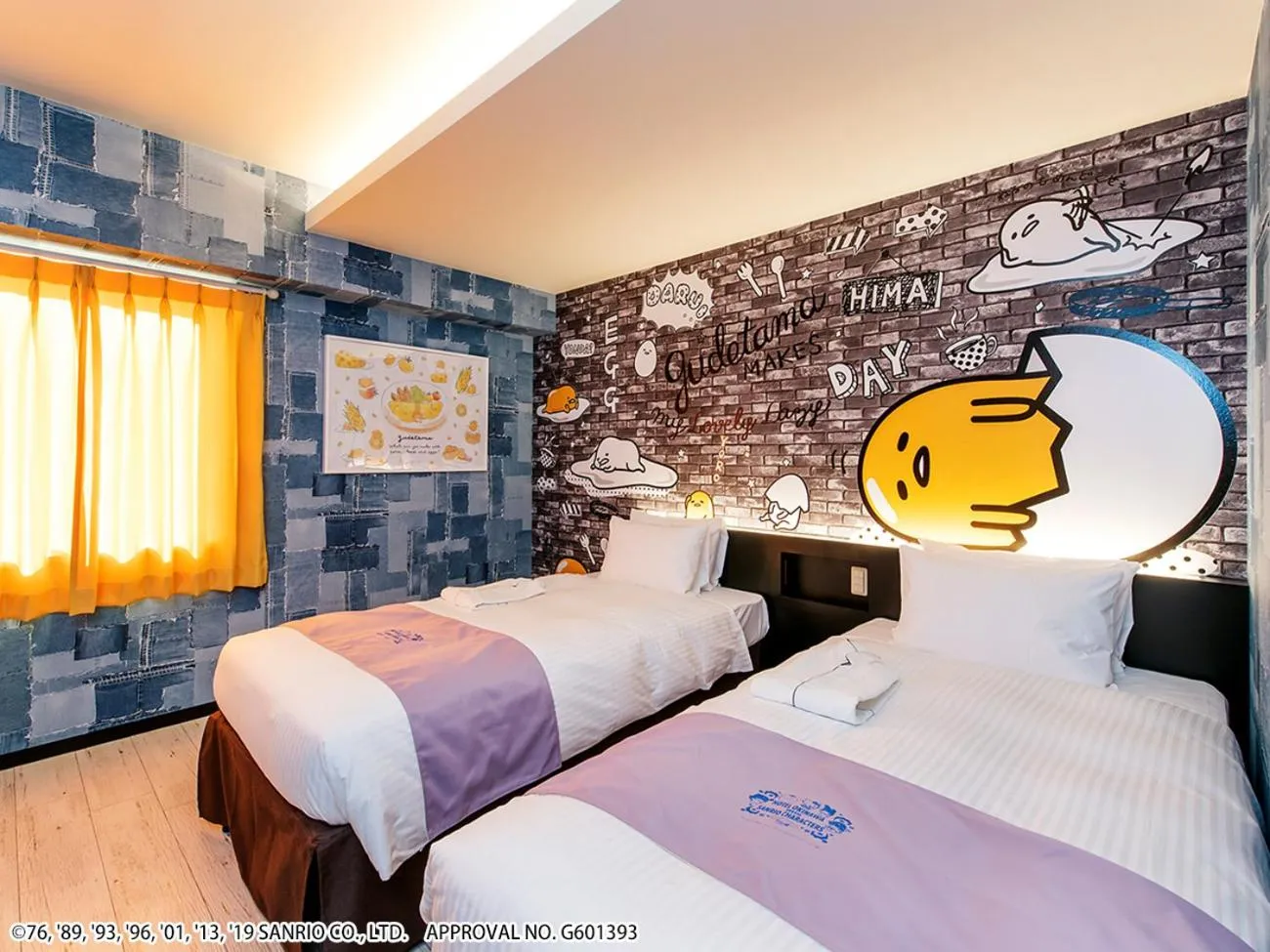 Bed in HOTEL OKINAWA WITH SANRIO CHARACTERS